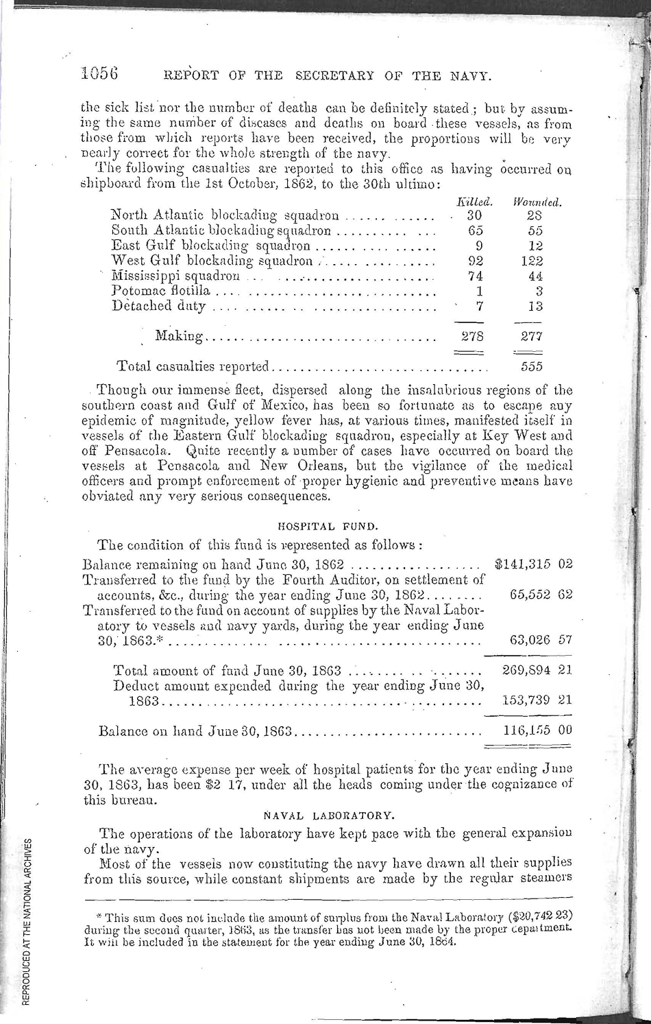 Annual Report of the Secreatry of the Navy - 1863-64 - Bureau of Medicine and Surgery - Page 1056