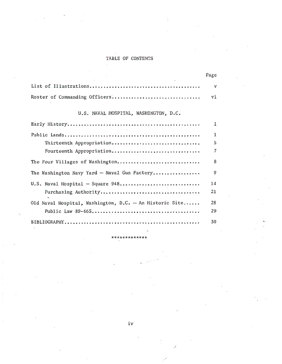 Title page of U.S. NAVAL HOSPITAL, WASHINGTON, D.C. by E. Caylor Bowen