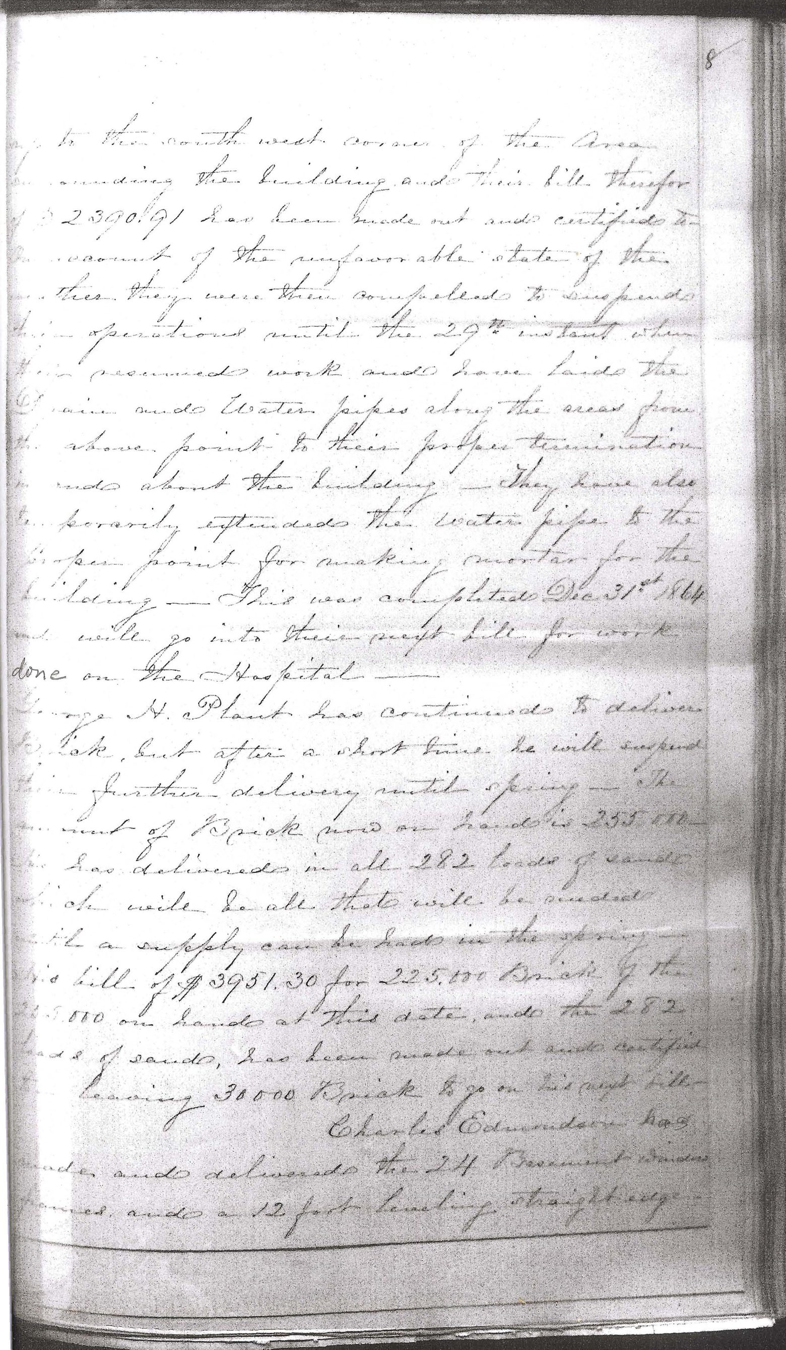 Monthly Report of the Superintendent of Construction, January 2, 1865, Page 2 of 4