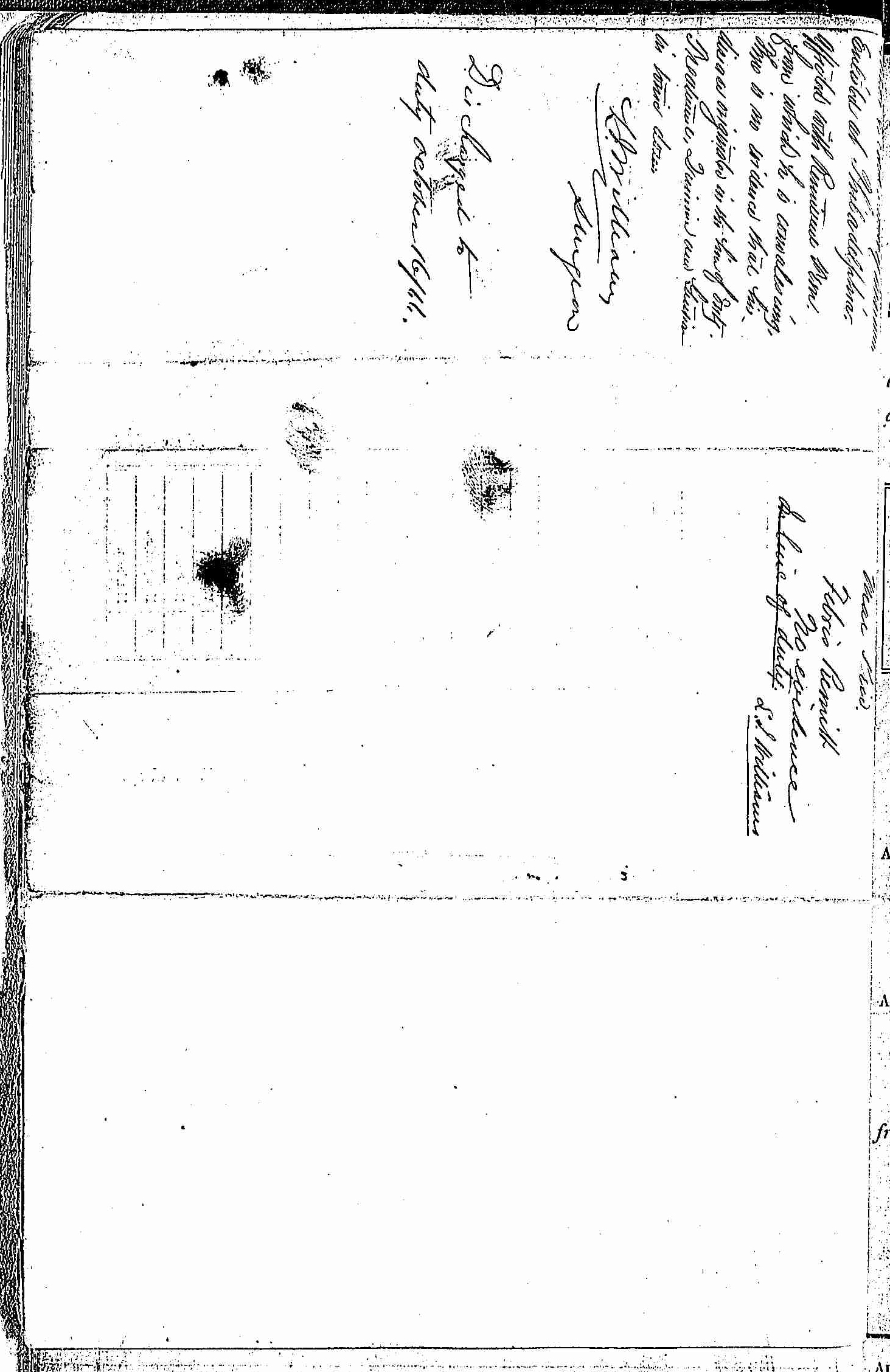 Entry for Arthur Clark (page 2 of 2) in the log Hospital Tickets and Case Papers - Naval Hospital - Washington, D.C. - 1865-68