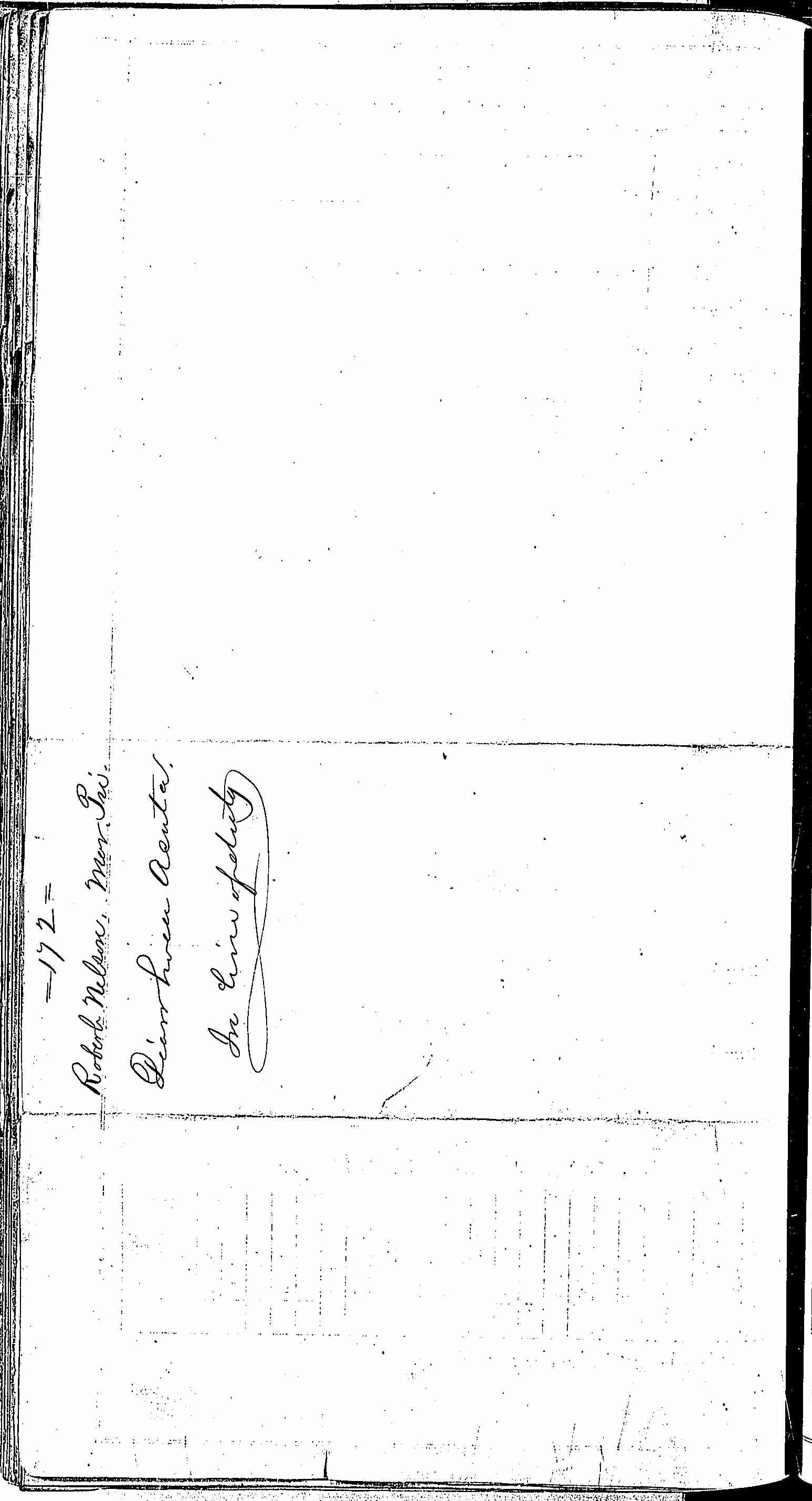 Entry for Robert Nelson (page 2 of 2) in the log Hospital Tickets and Case Papers - Naval Hospital - Washington, D.C. - 1866-68