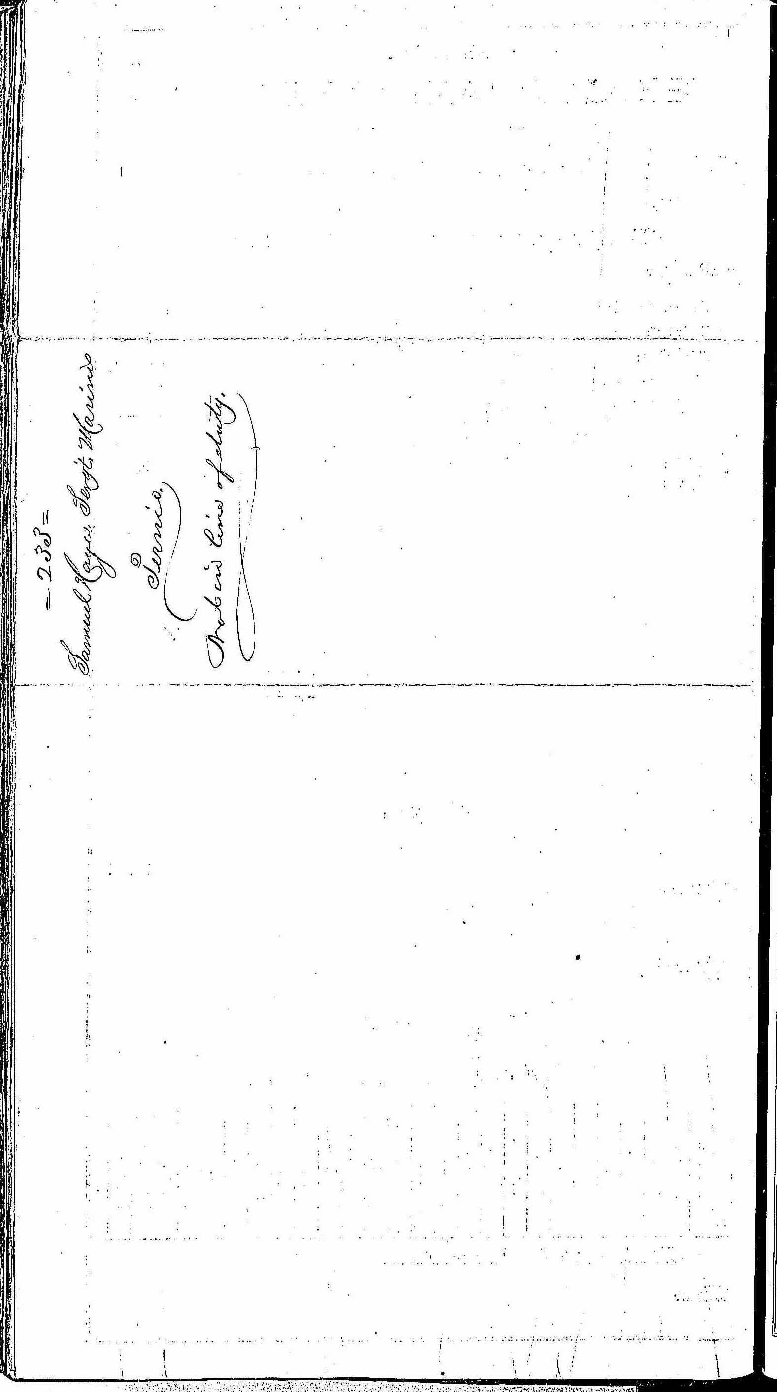 Entry for Samuel Hayes (second admission page 2 of 2) in the log Hospital Tickets and Case Papers - Naval Hospital - Washington, D.C. - 1866-68