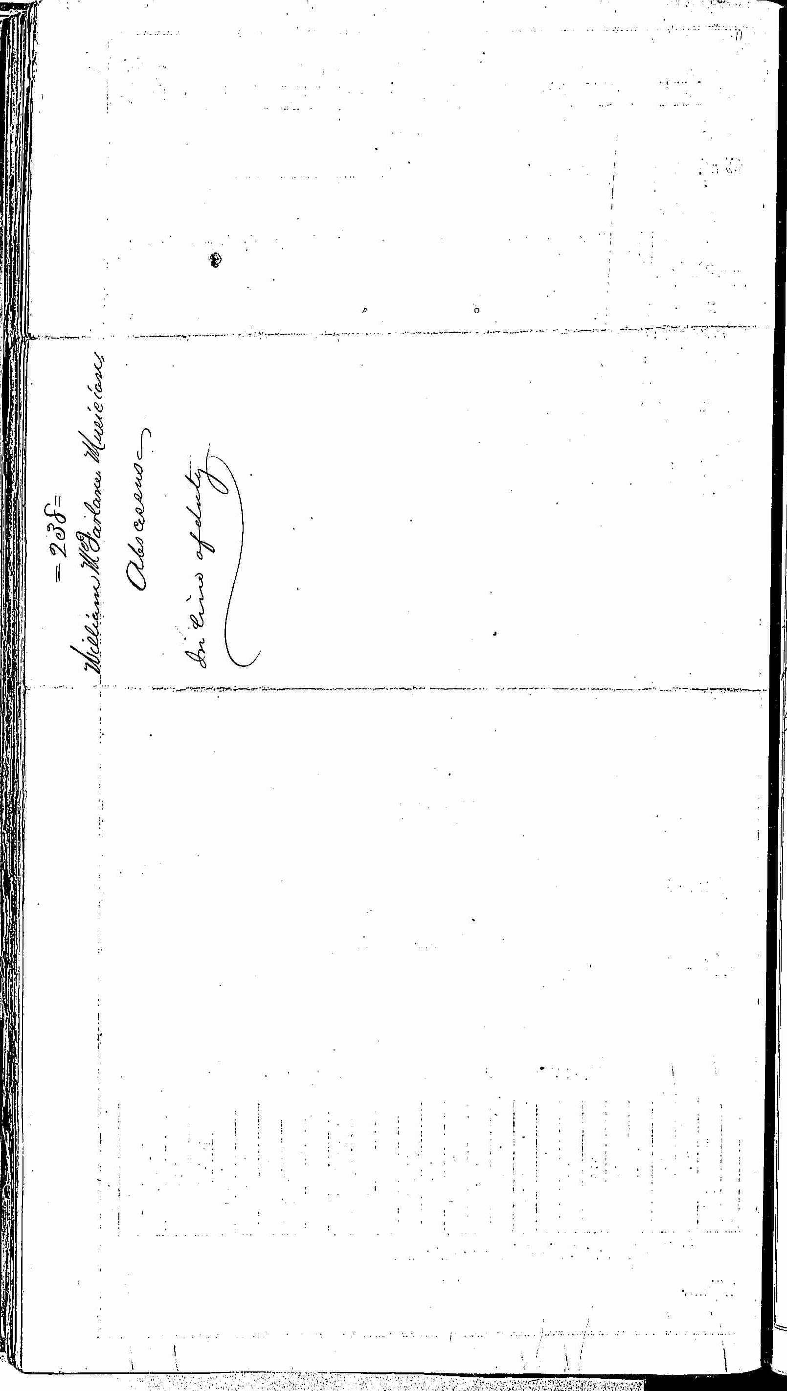 Entry for William McFarlane (second admission page 2 of 2) in the log Hospital Tickets and Case Papers - Naval Hospital - Washington, D.C. - 1866-68