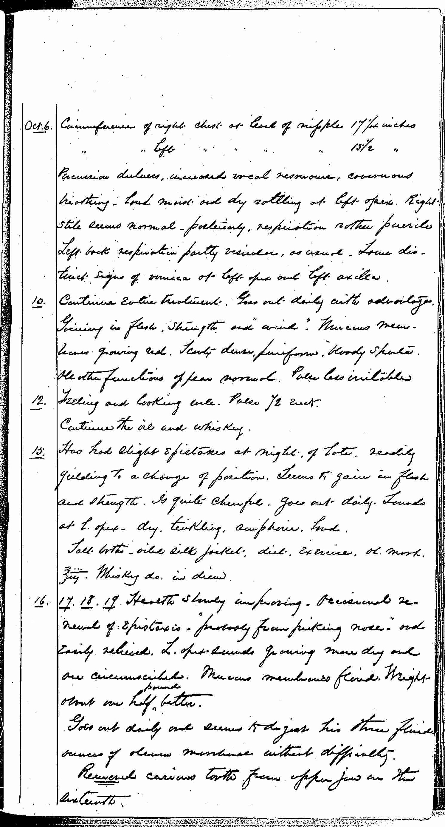 Entry for Bernard Drury (page 15 of 31) in the log Hospital Tickets and Case Papers - Naval Hospital - Washington, D.C. - 1868-69