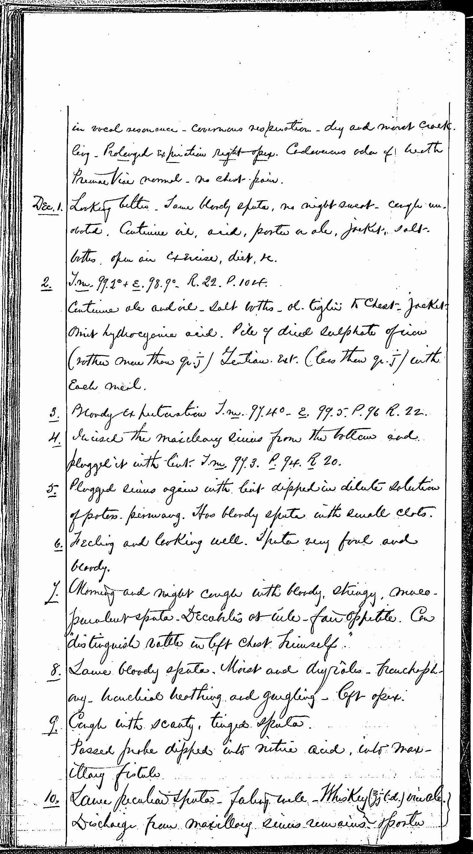 Entry for Bernard Drury (page 20 of 31) in the log Hospital Tickets and Case Papers - Naval Hospital - Washington, D.C. - 1868-69