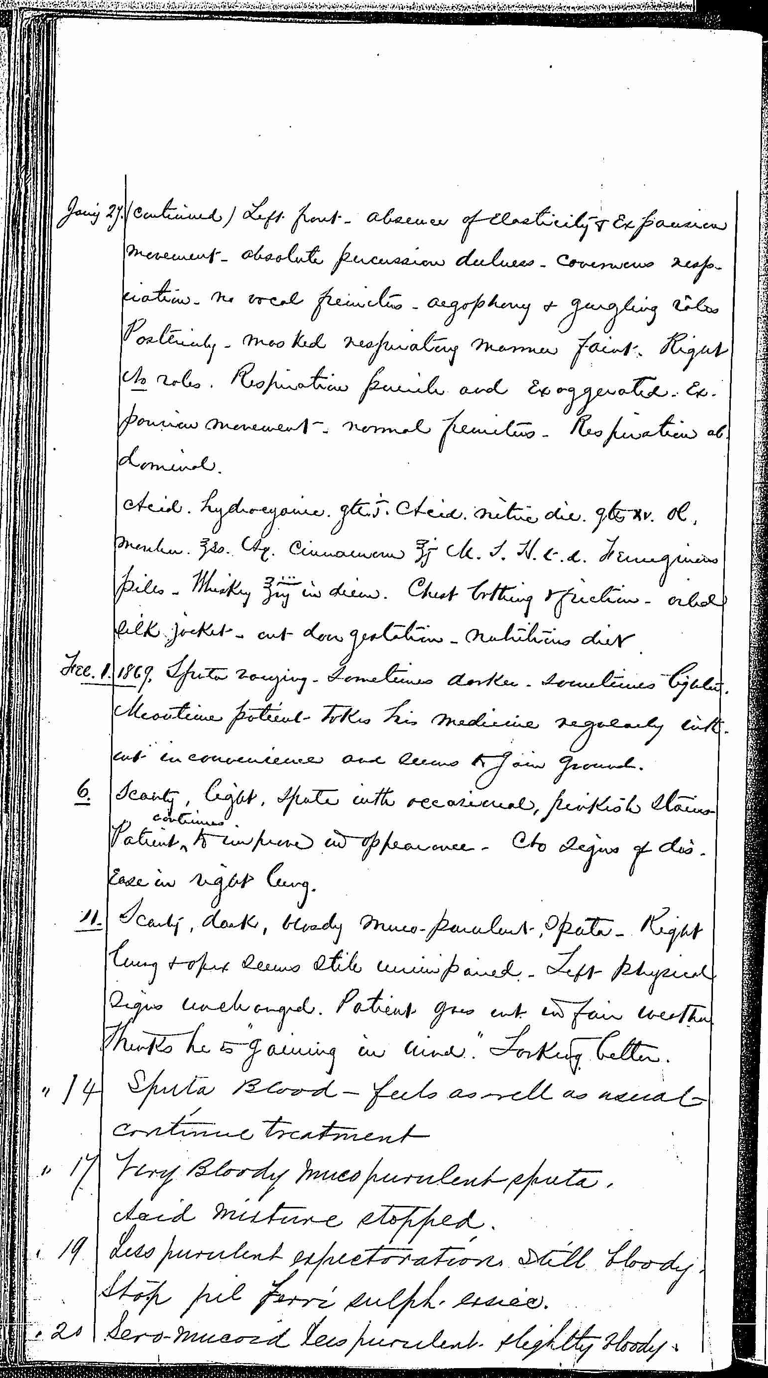 Entry for Bernard Drury (page 24 of 31) in the log Hospital Tickets and Case Papers - Naval Hospital - Washington, D.C. - 1868-69