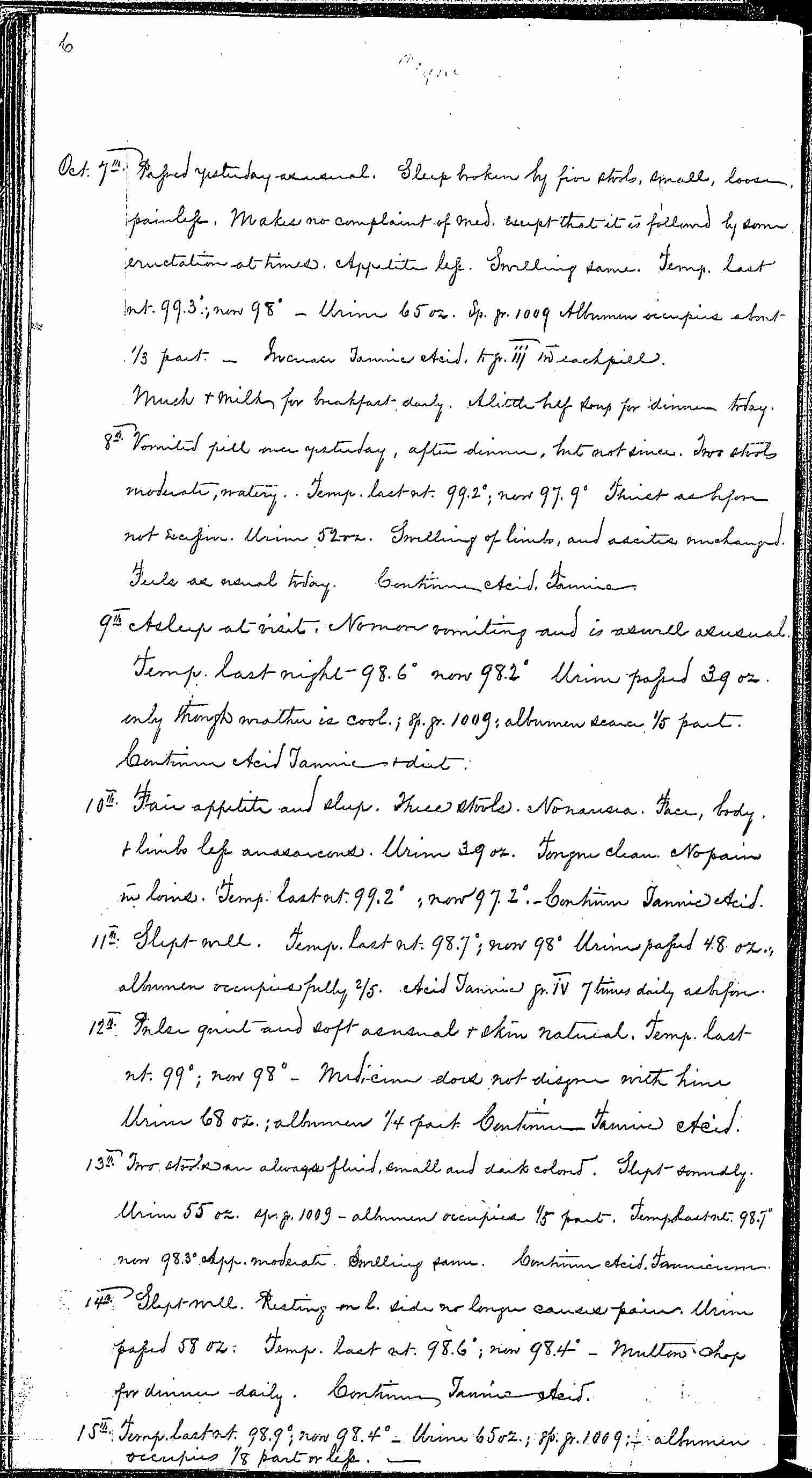 Entry for Bernard Coyne (page 6 of 13) in the log Hospital Tickets and Case Papers - Naval Hospital - Washington, D.C. - 1868-69