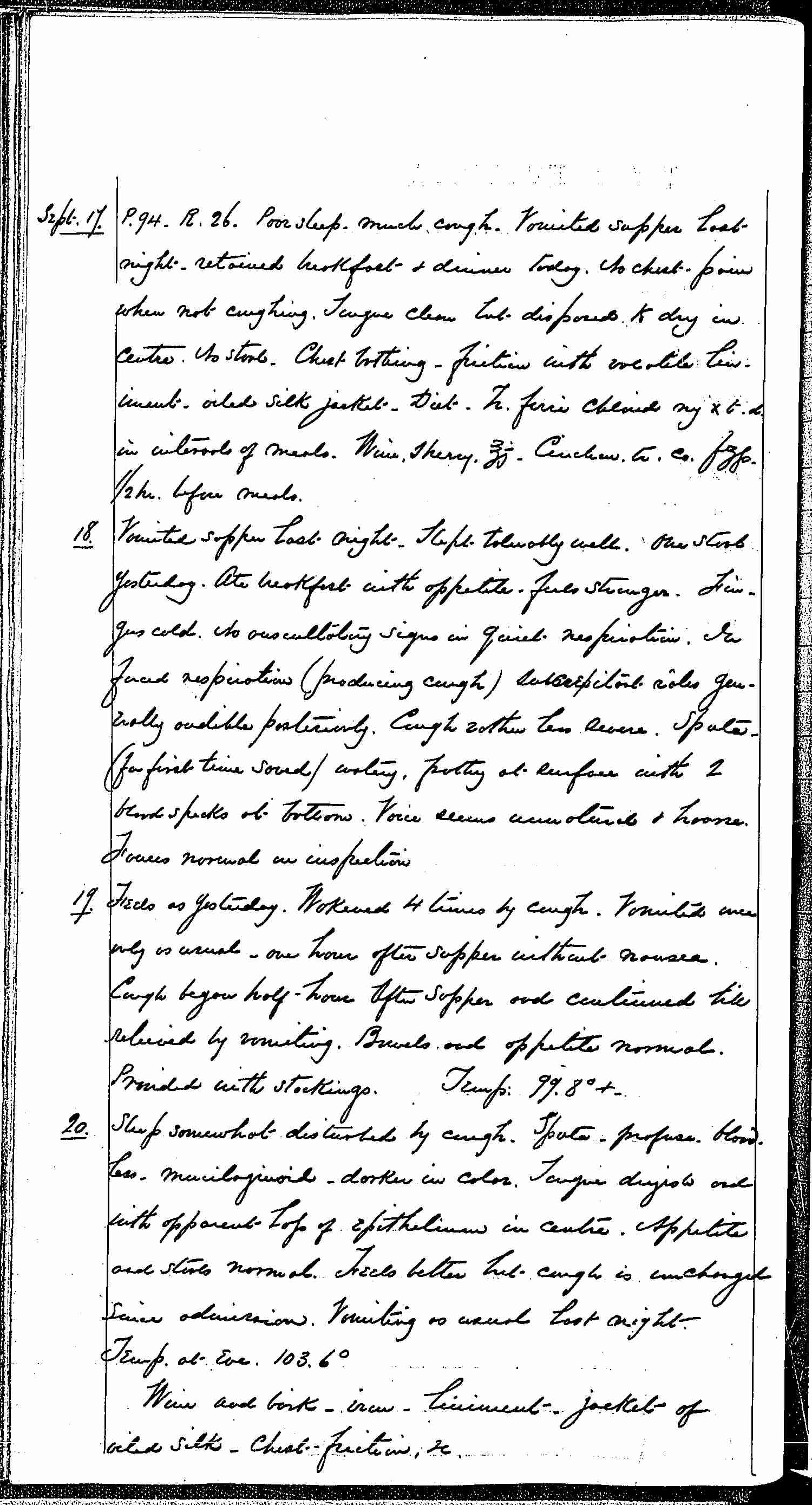 Entry for Hugh Riley (page 2 of 31) in the log Hospital Tickets and Case Papers - Naval Hospital - Washington, D.C. - 1868-69