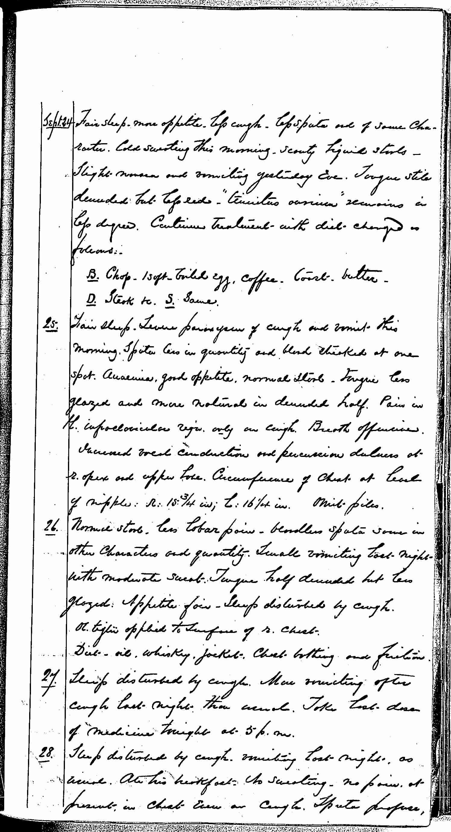 Entry for Hugh Riley (page 5 of 31) in the log Hospital Tickets and Case Papers - Naval Hospital - Washington, D.C. - 1868-69