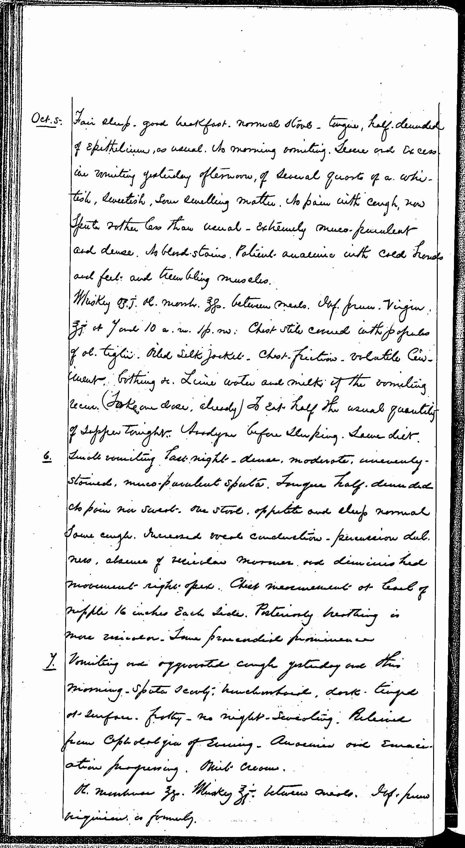 Entry for Hugh Riley (page 8 of 31) in the log Hospital Tickets and Case Papers - Naval Hospital - Washington, D.C. - 1868-69