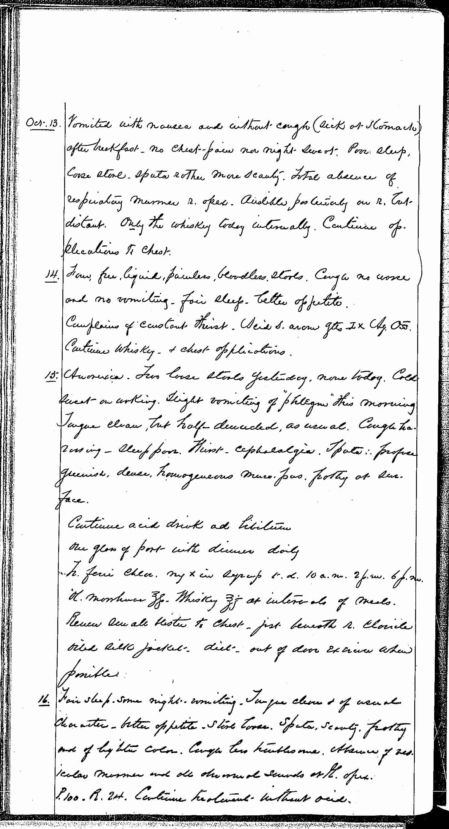 Entry for Hugh Riley (page 10 of 31) in the log Hospital Tickets and Case Papers - Naval Hospital - Washington, D.C. - 1868-69