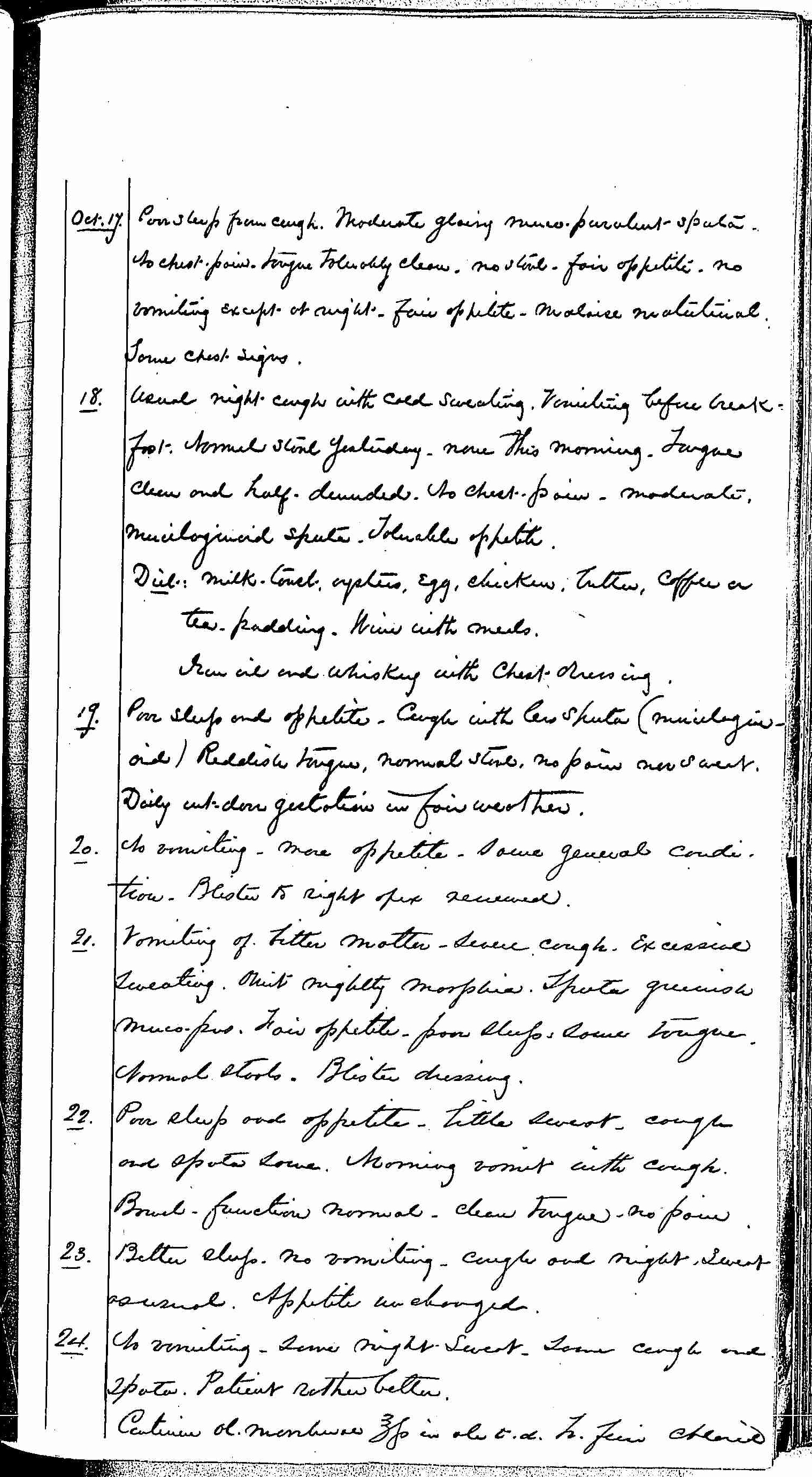 Entry for Hugh Riley (page 11 of 31) in the log Hospital Tickets and Case Papers - Naval Hospital - Washington, D.C. - 1868-69