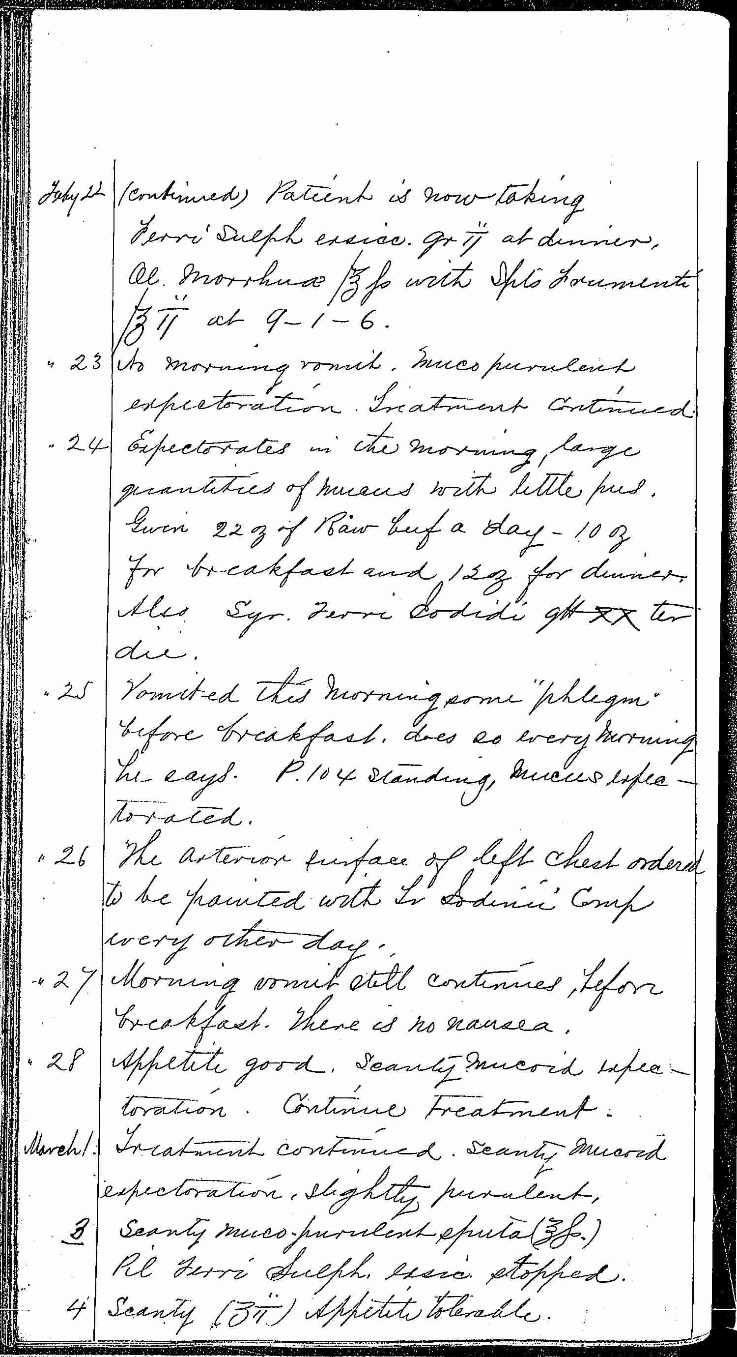 Entry for Hugh Riley (page 24 of 31) in the log Hospital Tickets and Case Papers - Naval Hospital - Washington, D.C. - 1868-69