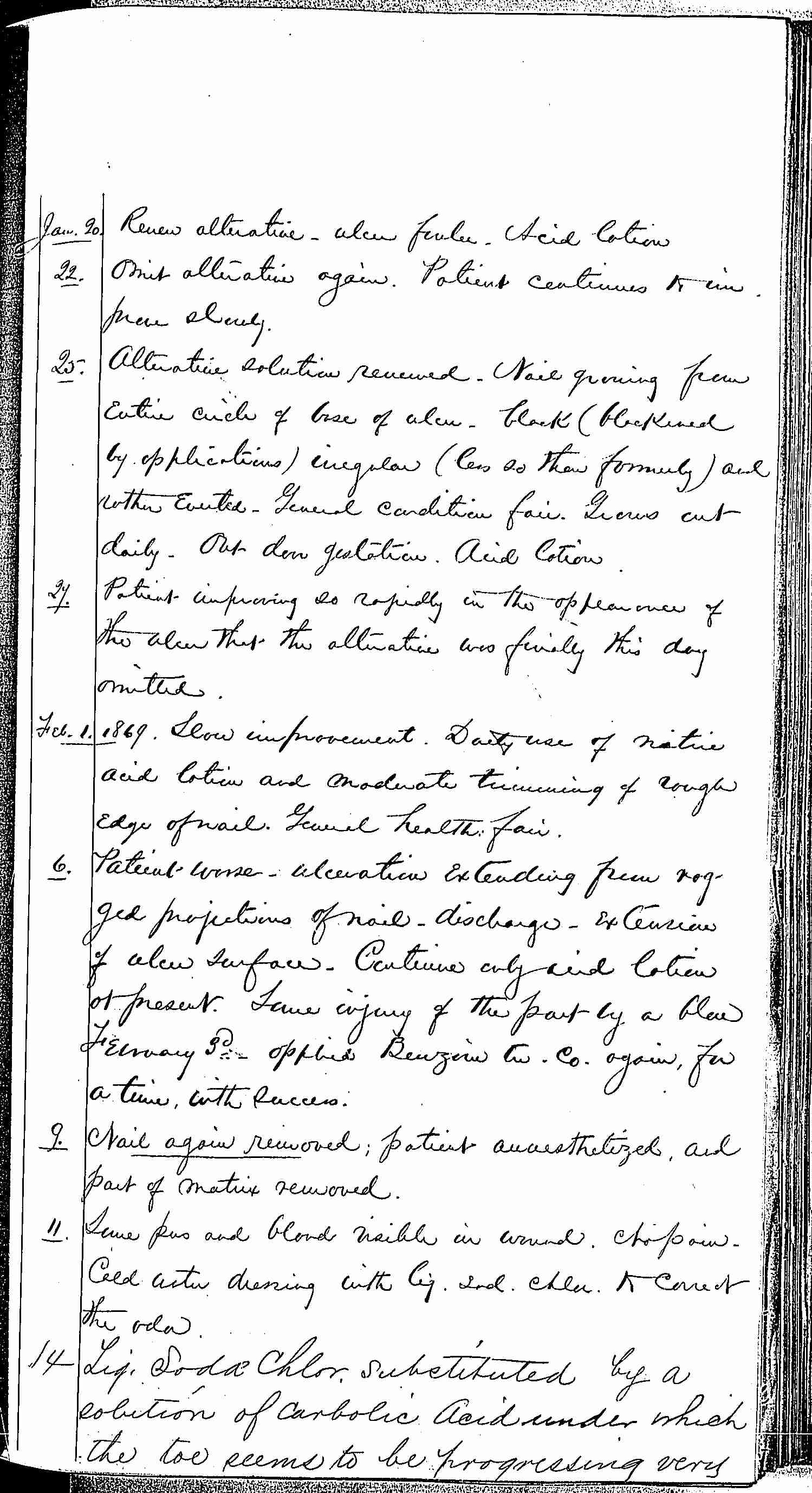 Entry for Robert S. Anderson (page 9 of 15) in the log Hospital Tickets and Case Papers - Naval Hospital - Washington, D.C. - 1868-69