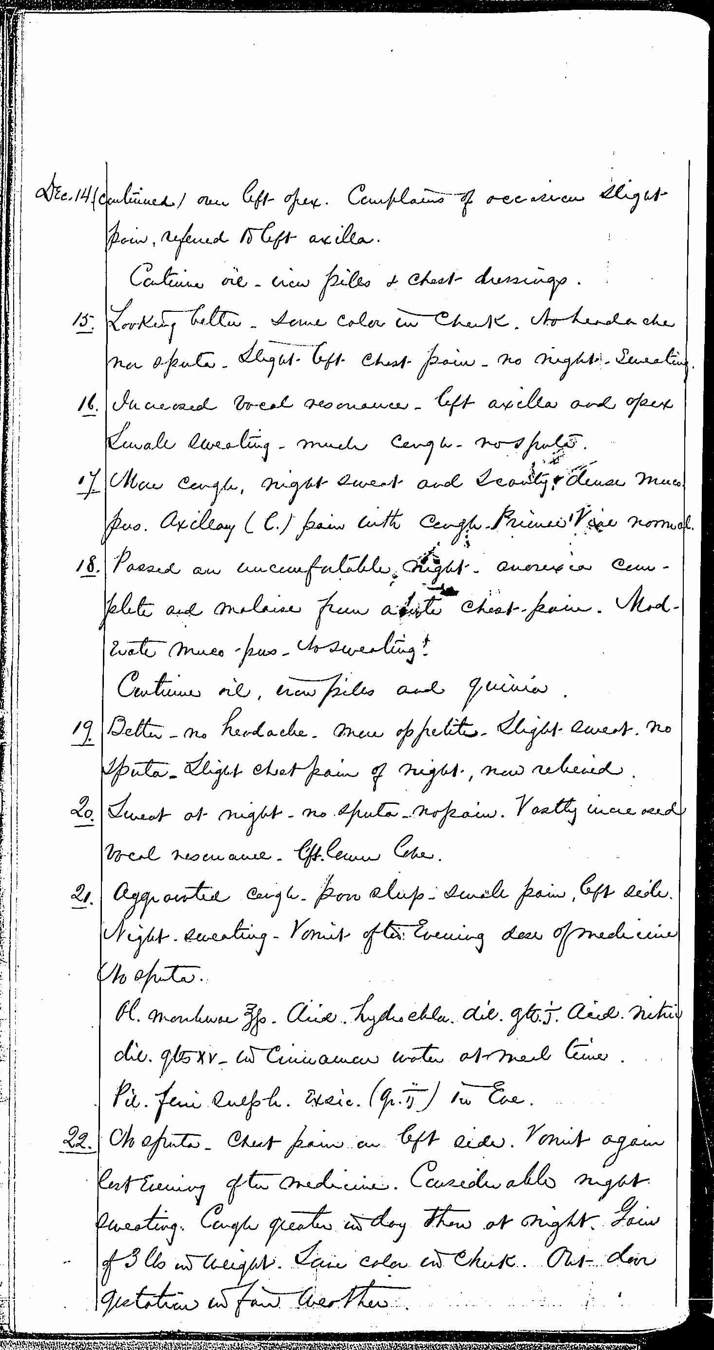 Entry for Richard Forn (page 10 of 21) in the log Hospital Tickets and Case Papers - Naval Hospital - Washington, D.C. - 1868-69