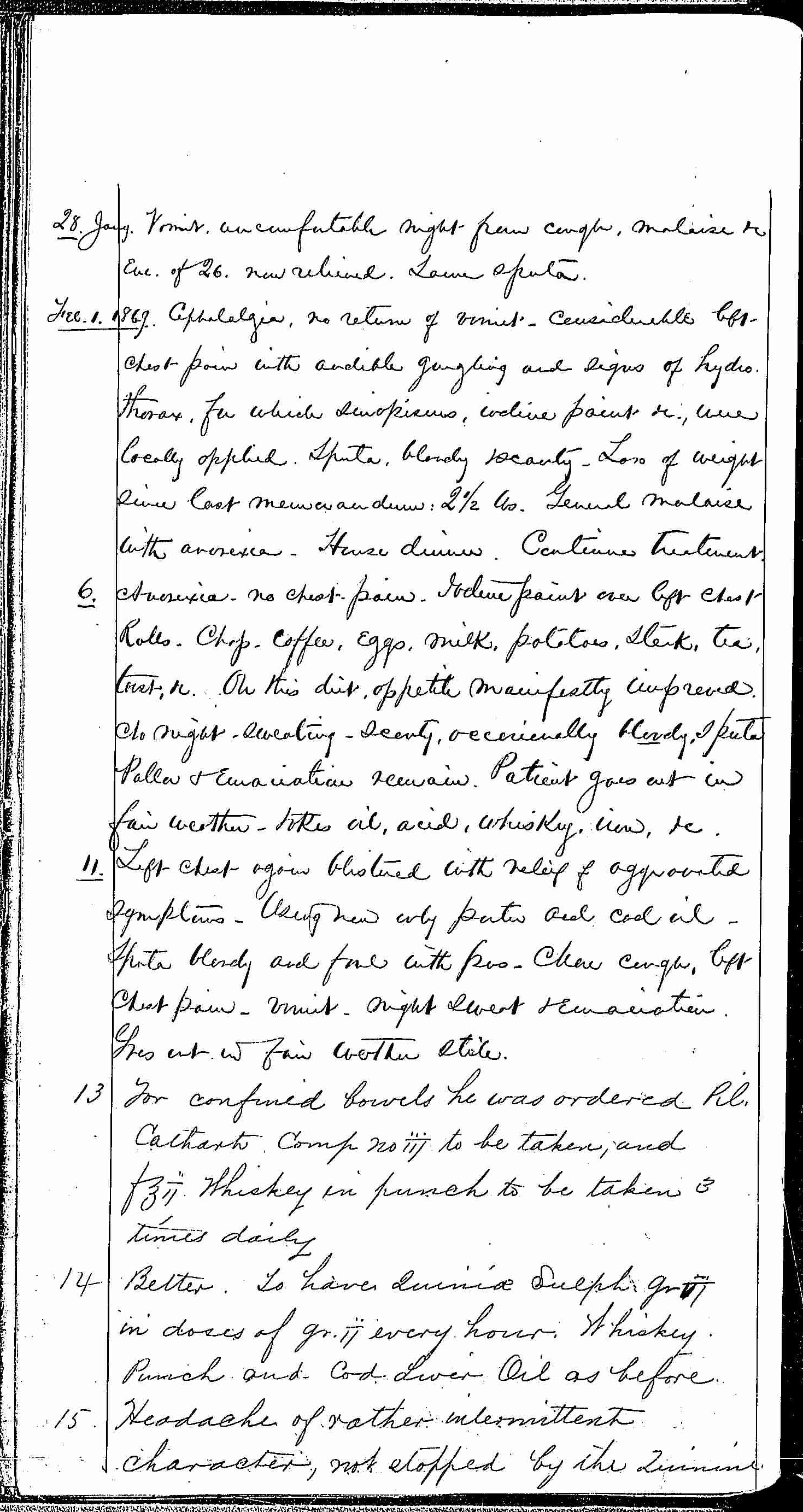 Entry for Richard Forn (page 14 of 21) in the log Hospital Tickets and Case Papers - Naval Hospital - Washington, D.C. - 1868-69