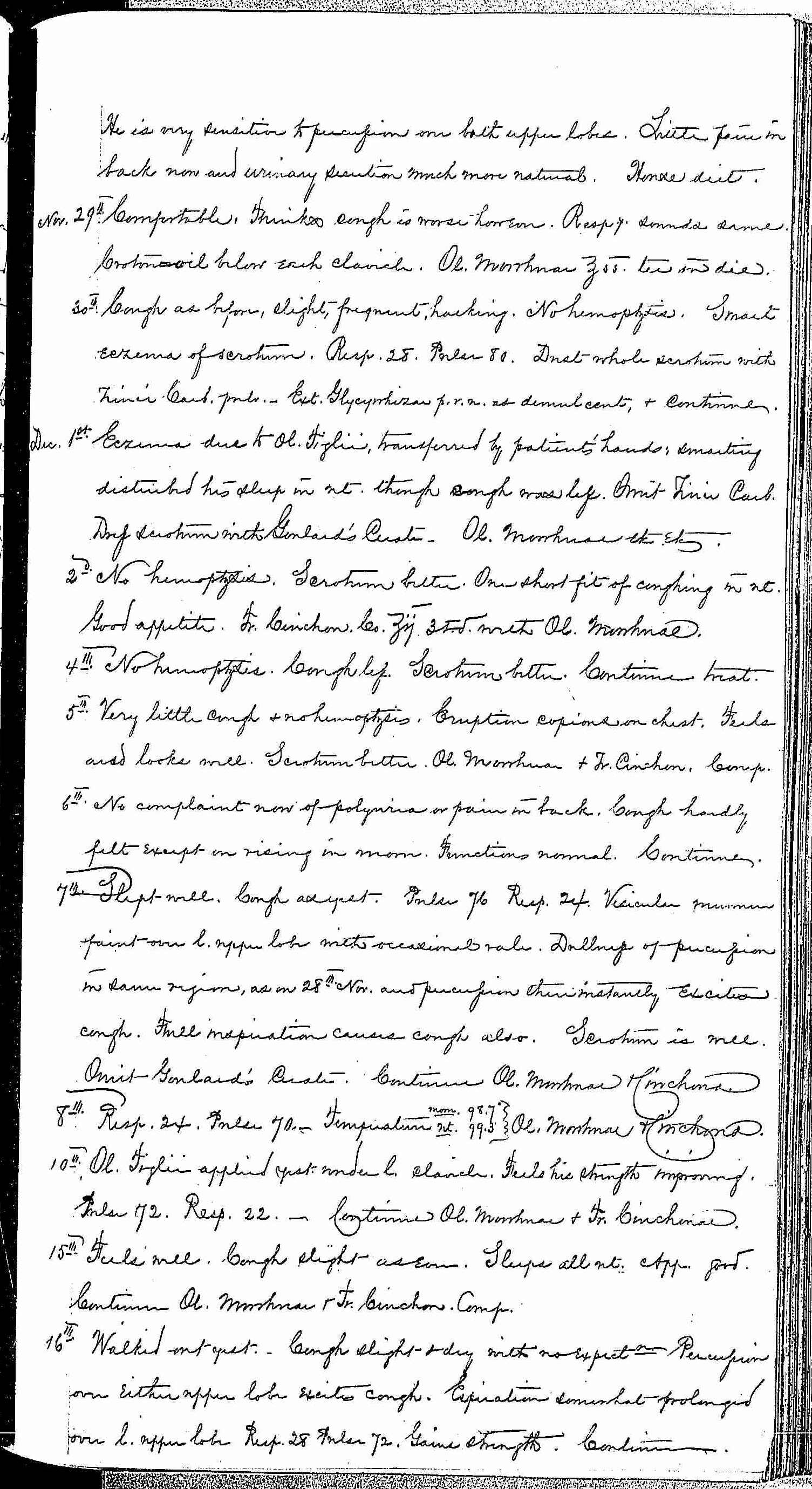 Entry for David Alexander (first admission page 3 of 5) in the log Hospital Tickets and Case Papers - Naval Hospital - Washington, D.C. - 1868-69