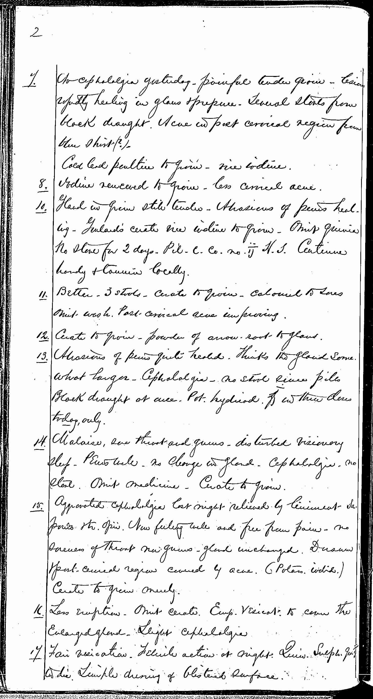 Entry for Eugene Smith (page 2 of 6) in the log Hospital Tickets and Case Papers - Naval Hospital - Washington, D.C. - 1868-69