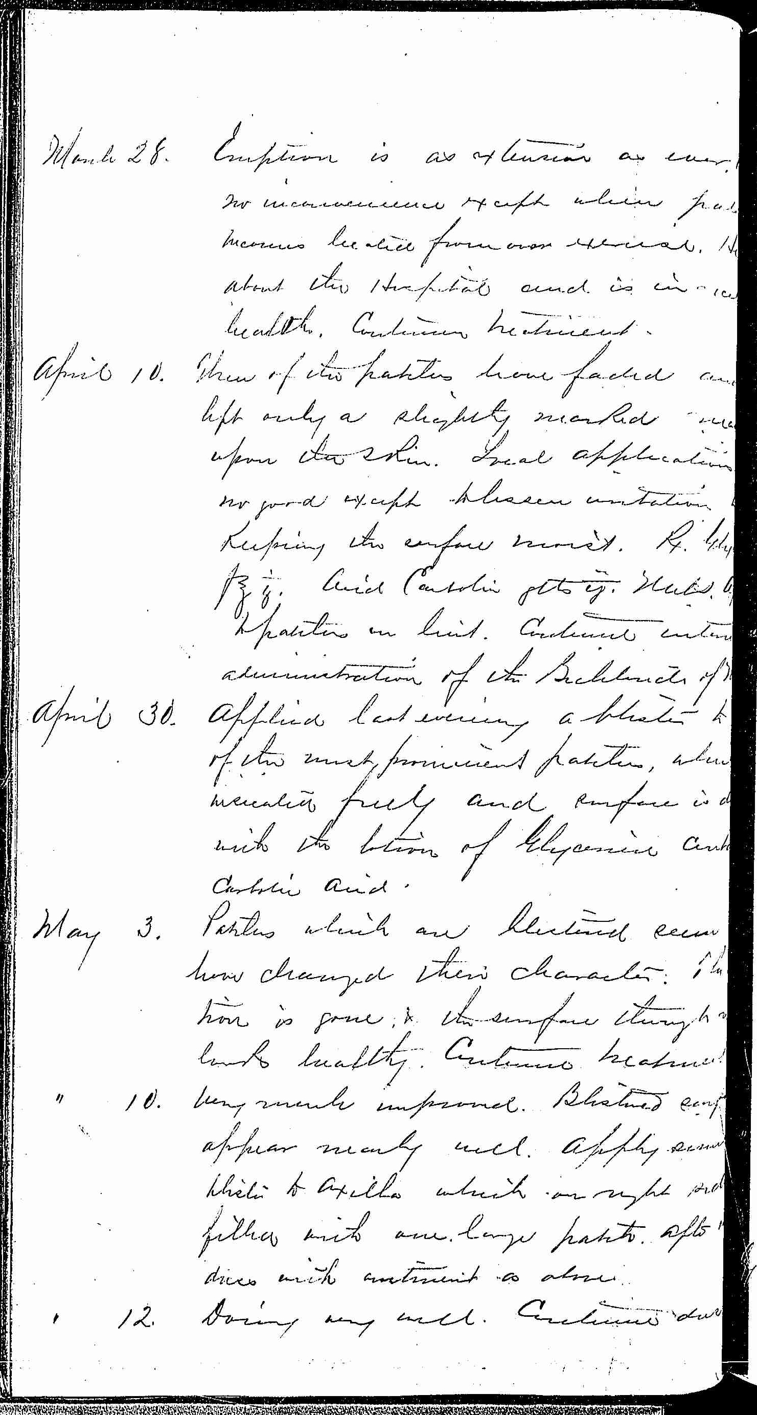 Entry for Edward Davis (page 4 of 6) in the log Hospital Tickets and Case Papers - Naval Hospital - Washington, D.C. - 1868-69