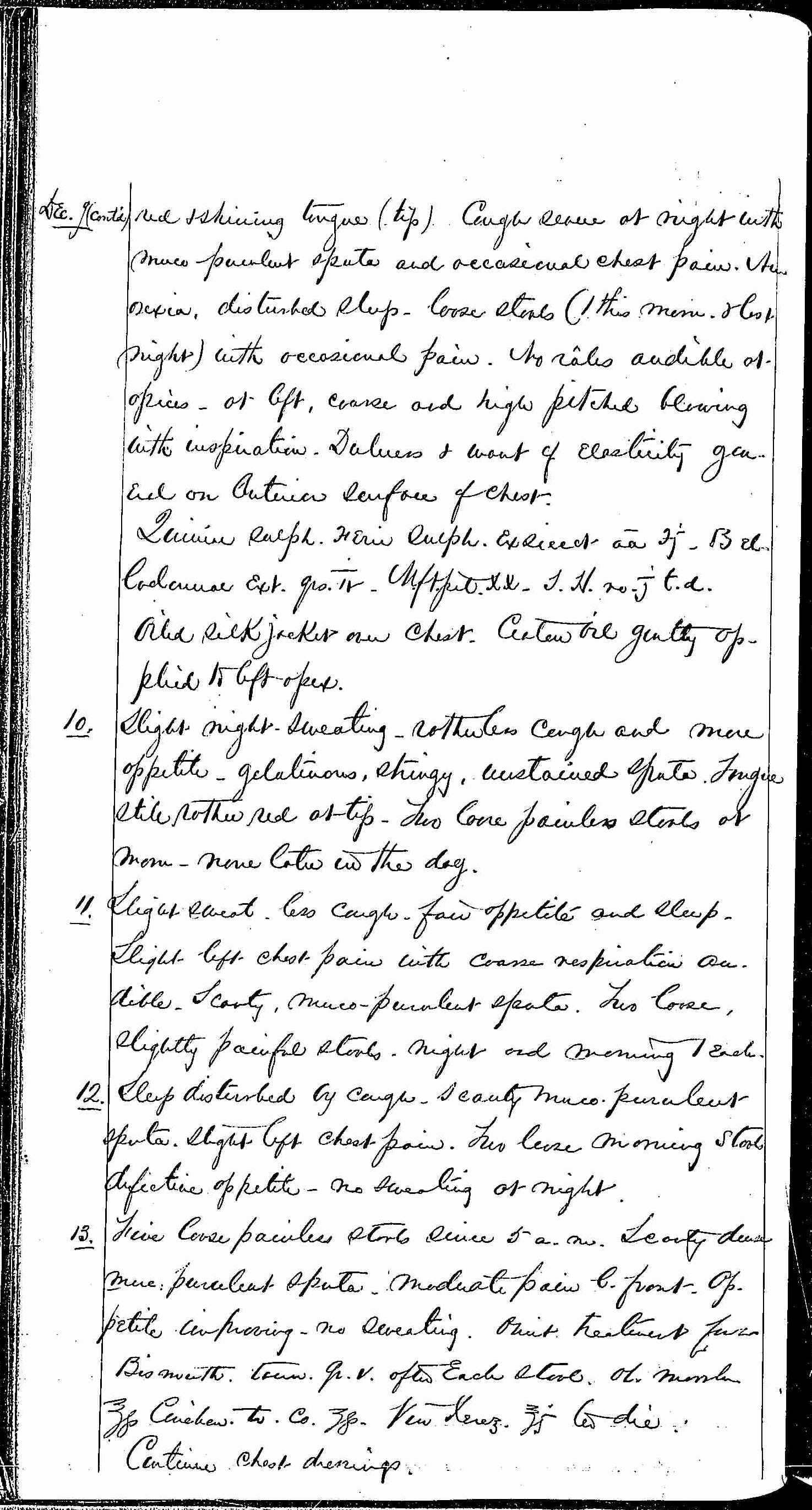Entry for William Bathwell (page 2 of 13) in the log Hospital Tickets and Case Papers - Naval Hospital - Washington, D.C. - 1868-69