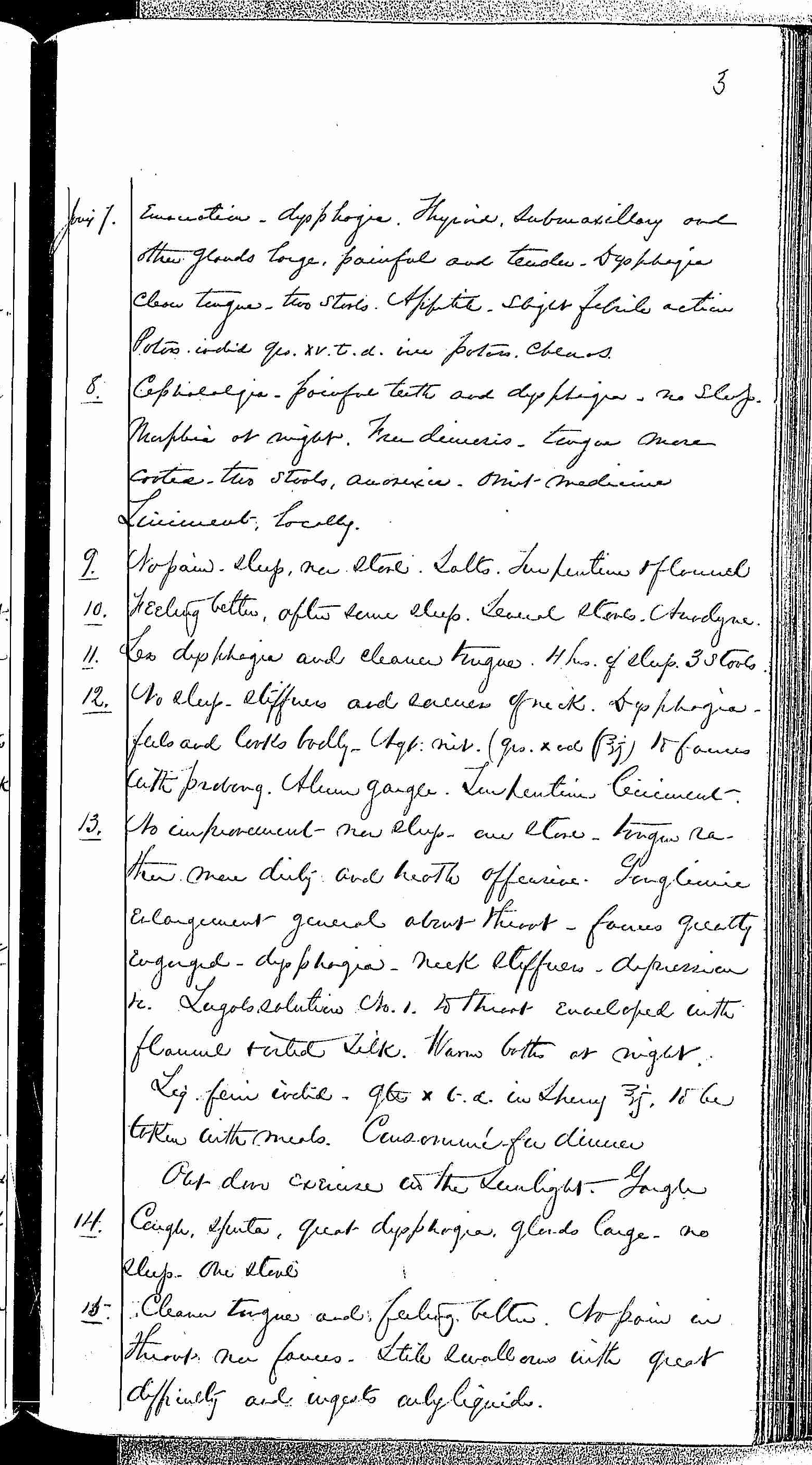 Entry for Edward Bell (page 3 of 5) in the log Hospital Tickets and Case Papers - Naval Hospital - Washington, D.C. - 1868-69