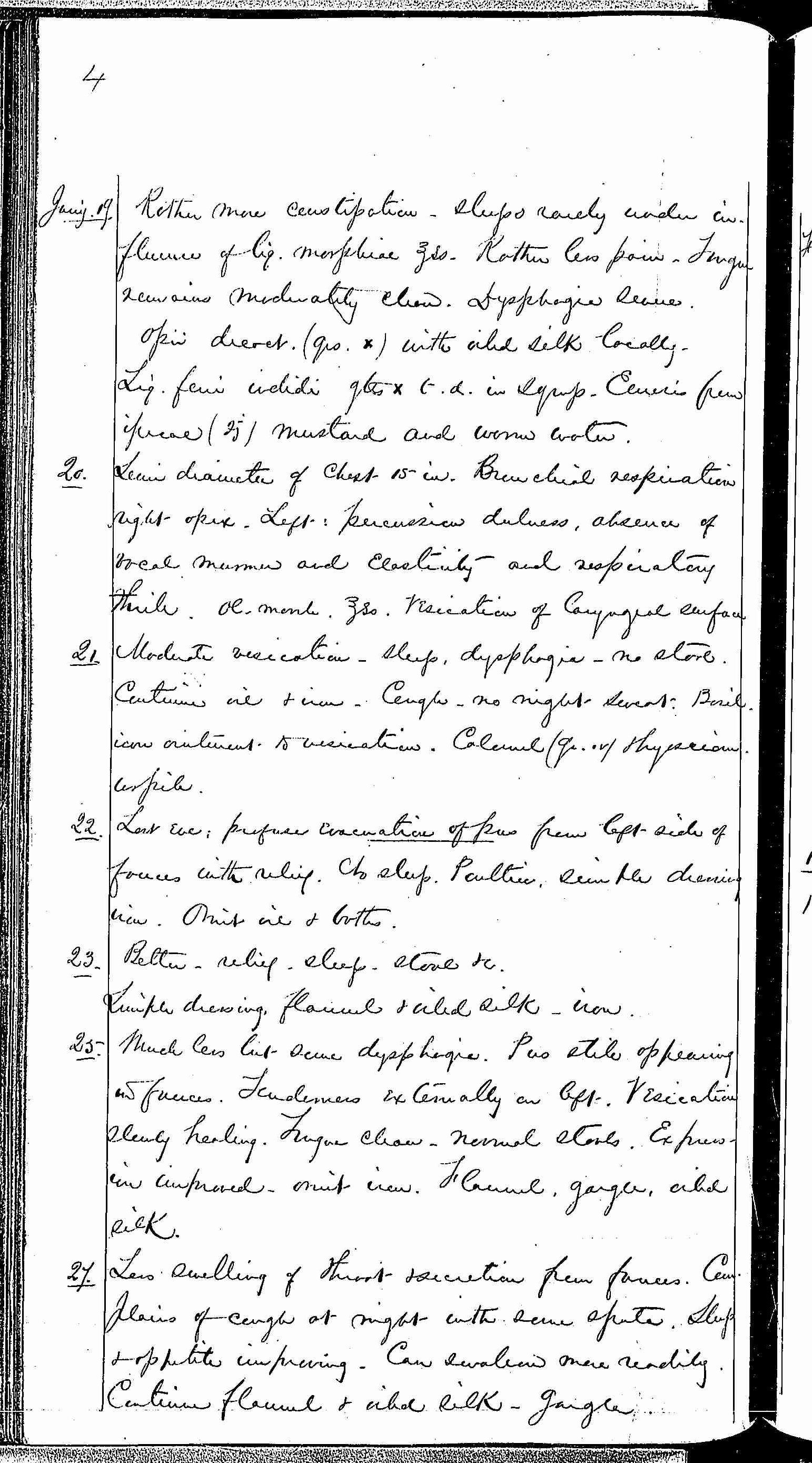 Entry for Edward Bell (page 4 of 5) in the log Hospital Tickets and Case Papers - Naval Hospital - Washington, D.C. - 1868-69