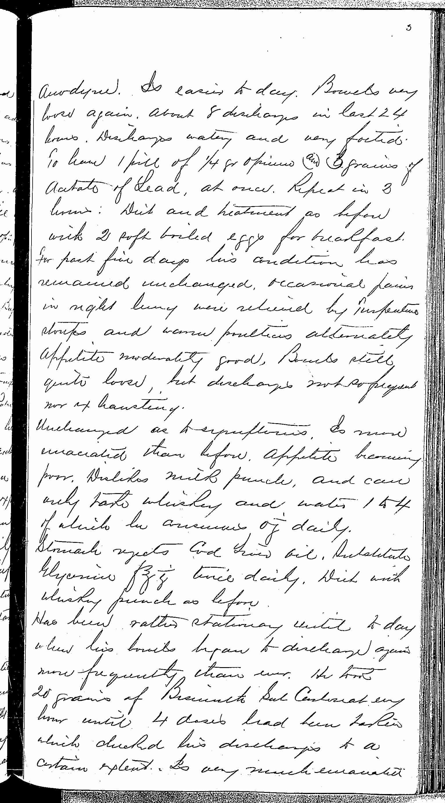 Entry for William Robertson (page 3 of 5) in the log Hospital Tickets and Case Papers - Naval Hospital - Washington, D.C. - 1868-69