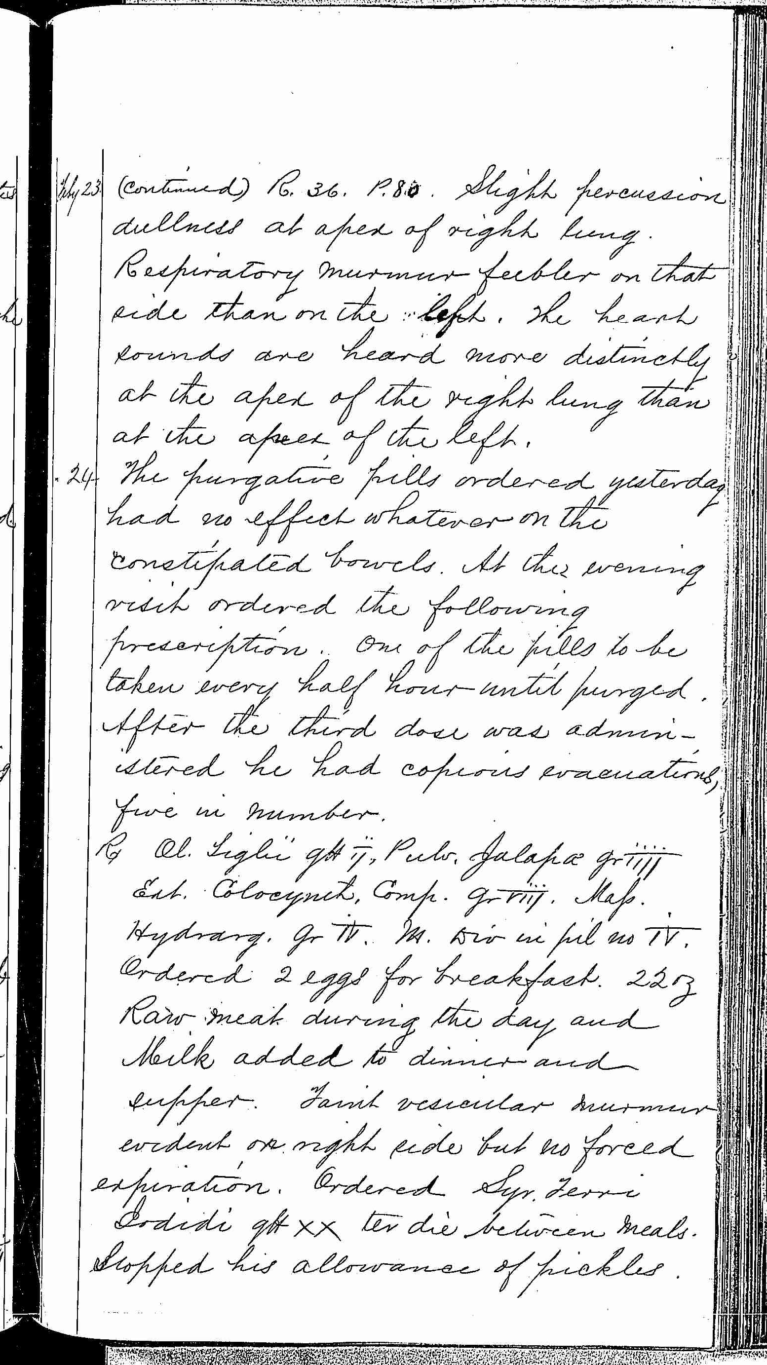 Entry for Charles Johnson (page 3 of 15) in the log Hospital Tickets and Case Papers - Naval Hospital - Washington, D.C. - 1868-69