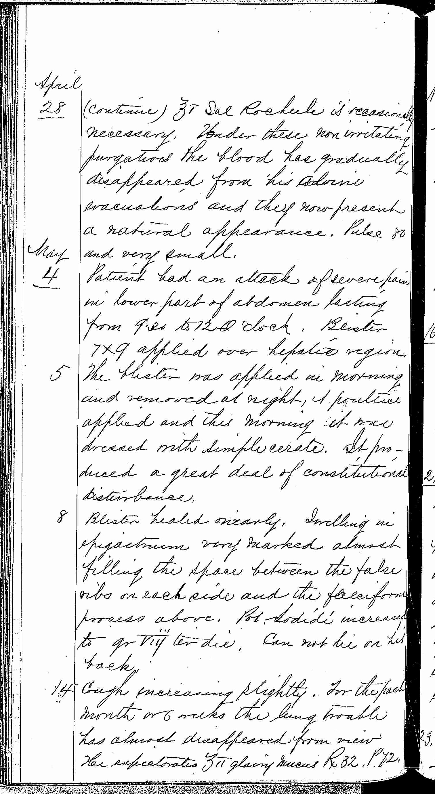 Entry for Charles Johnson (page 12 of 15) in the log Hospital Tickets and Case Papers - Naval Hospital - Washington, D.C. - 1868-69