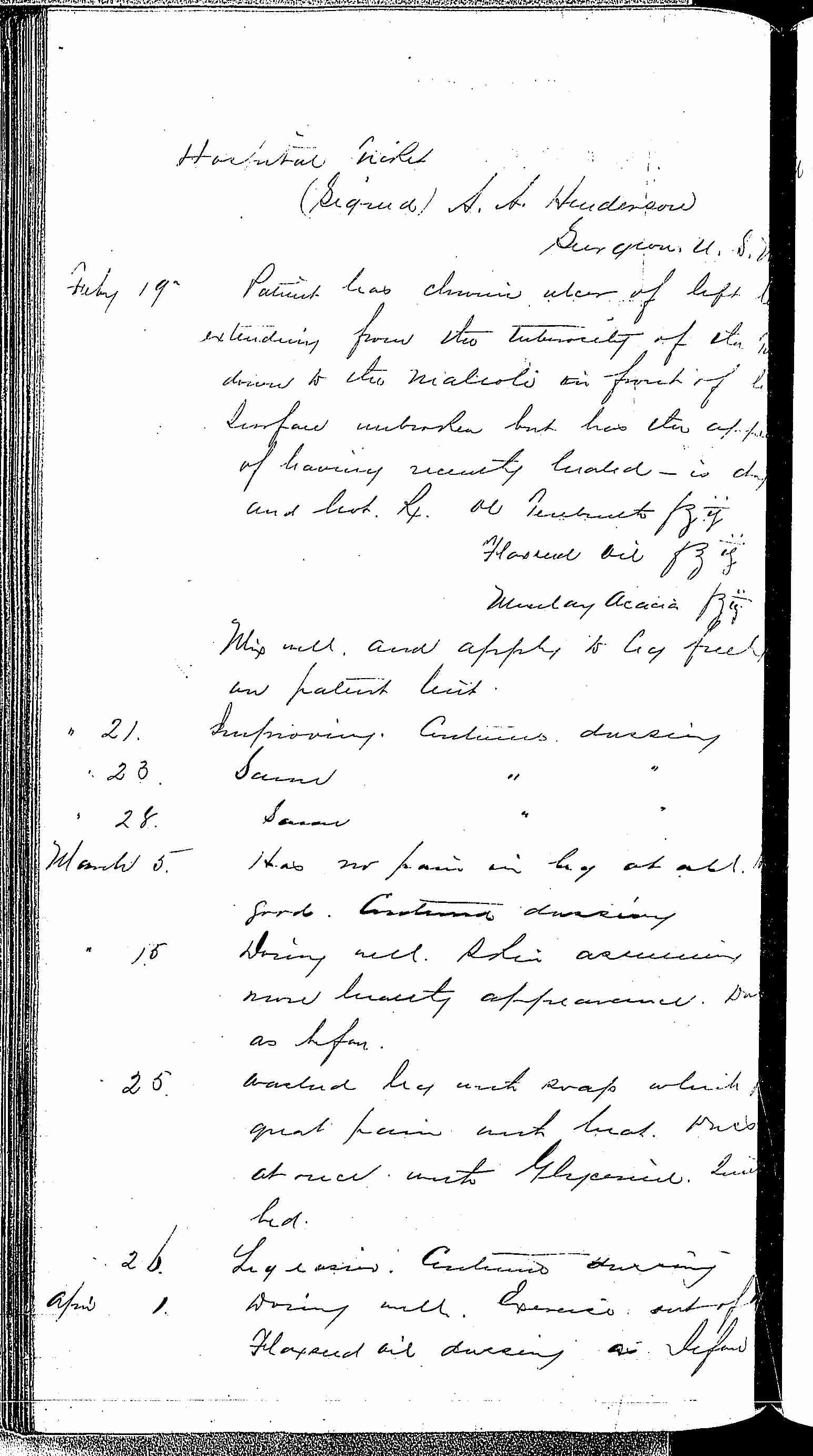 Entry for Joseph Poiler (page 2 of 3) in the log Hospital Tickets and Case Papers - Naval Hospital - Washington, D.C. - 1868-69