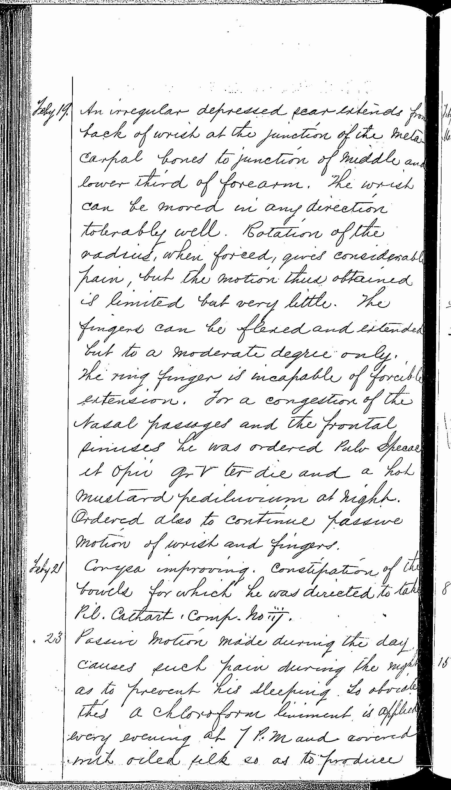 Entry for James Lockrey (page 2 of 5) in the log Hospital Tickets and Case Papers - Naval Hospital - Washington, D.C. - 1868-69