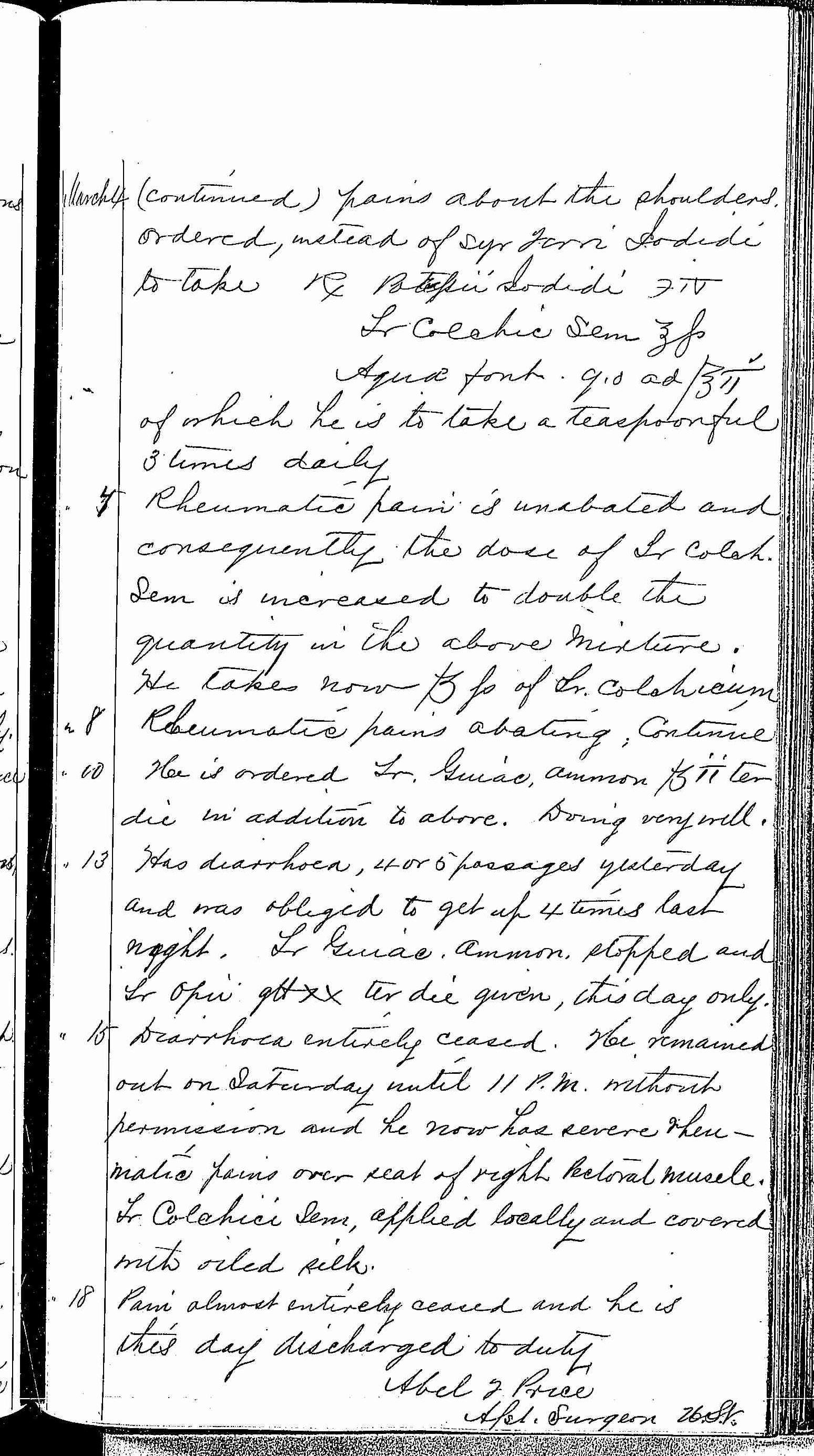 Entry for James McNalty (page 2 of 3) in the log Hospital Tickets and Case Papers - Naval Hospital - Washington, D.C. - 1868-69