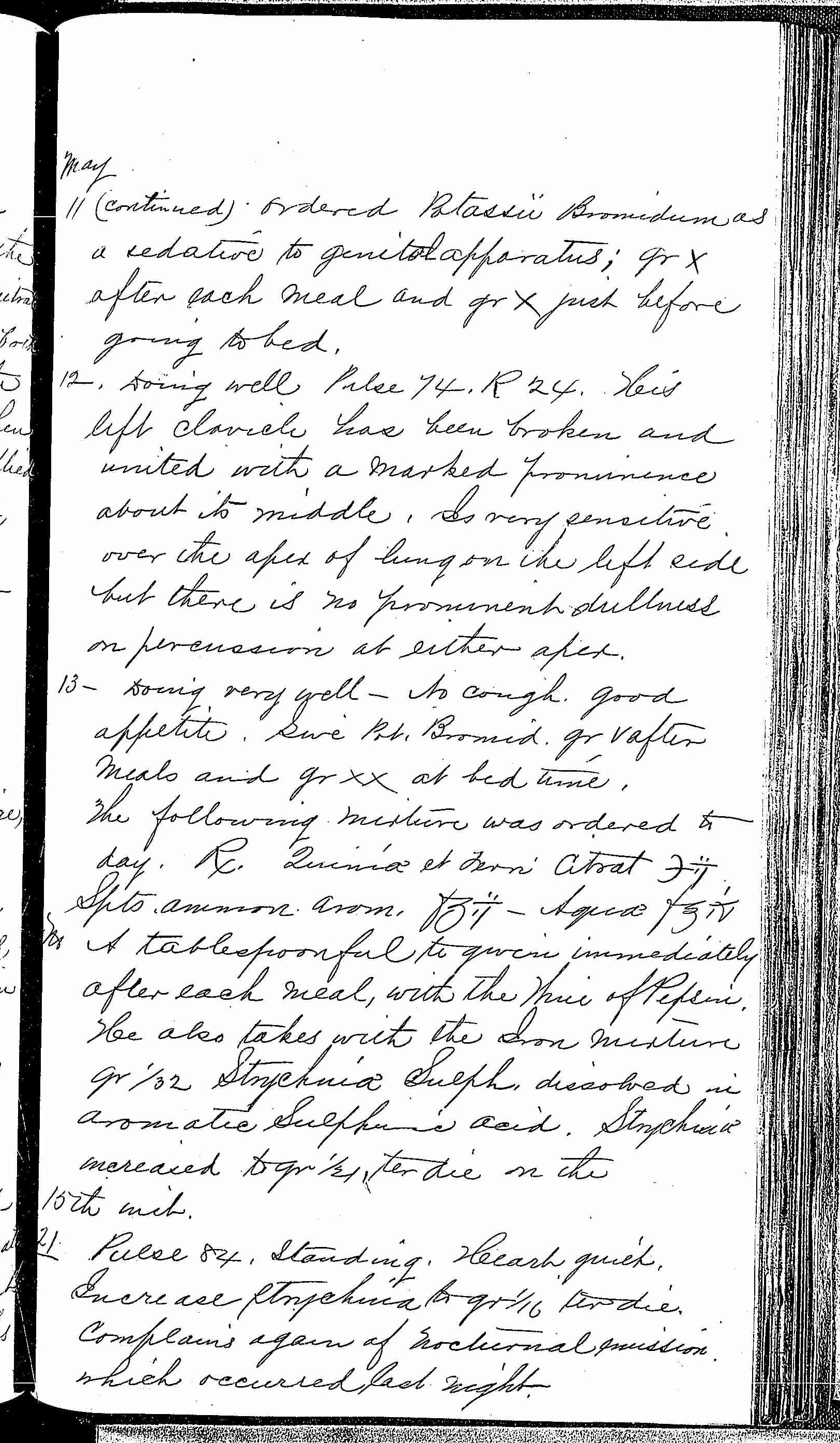 Entry for John G. Stewart (page 3 of 6) in the log Hospital Tickets and Case Papers - Naval Hospital - Washington, D.C. - 1868-69