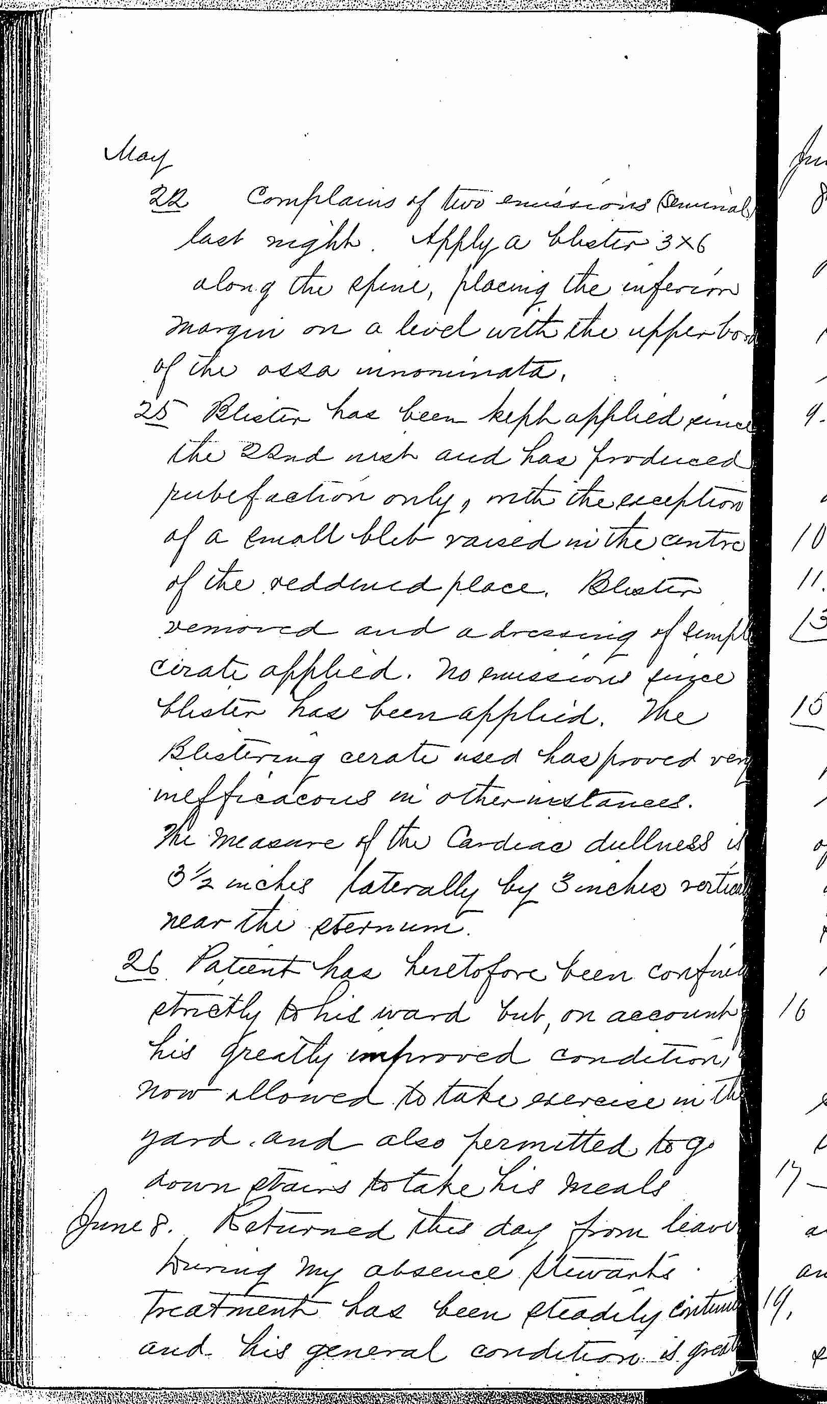 Entry for John G. Stewart (page 4 of 6) in the log Hospital Tickets and Case Papers - Naval Hospital - Washington, D.C. - 1868-69