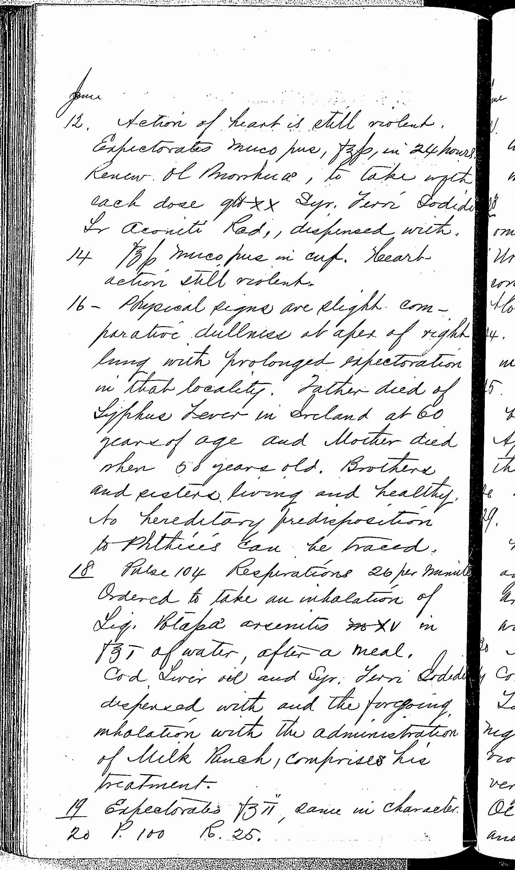 Entry for Francis Brannigan (page 2 of 6) in the log Hospital Tickets and Case Papers - Naval Hospital - Washington, D.C. - 1868-69