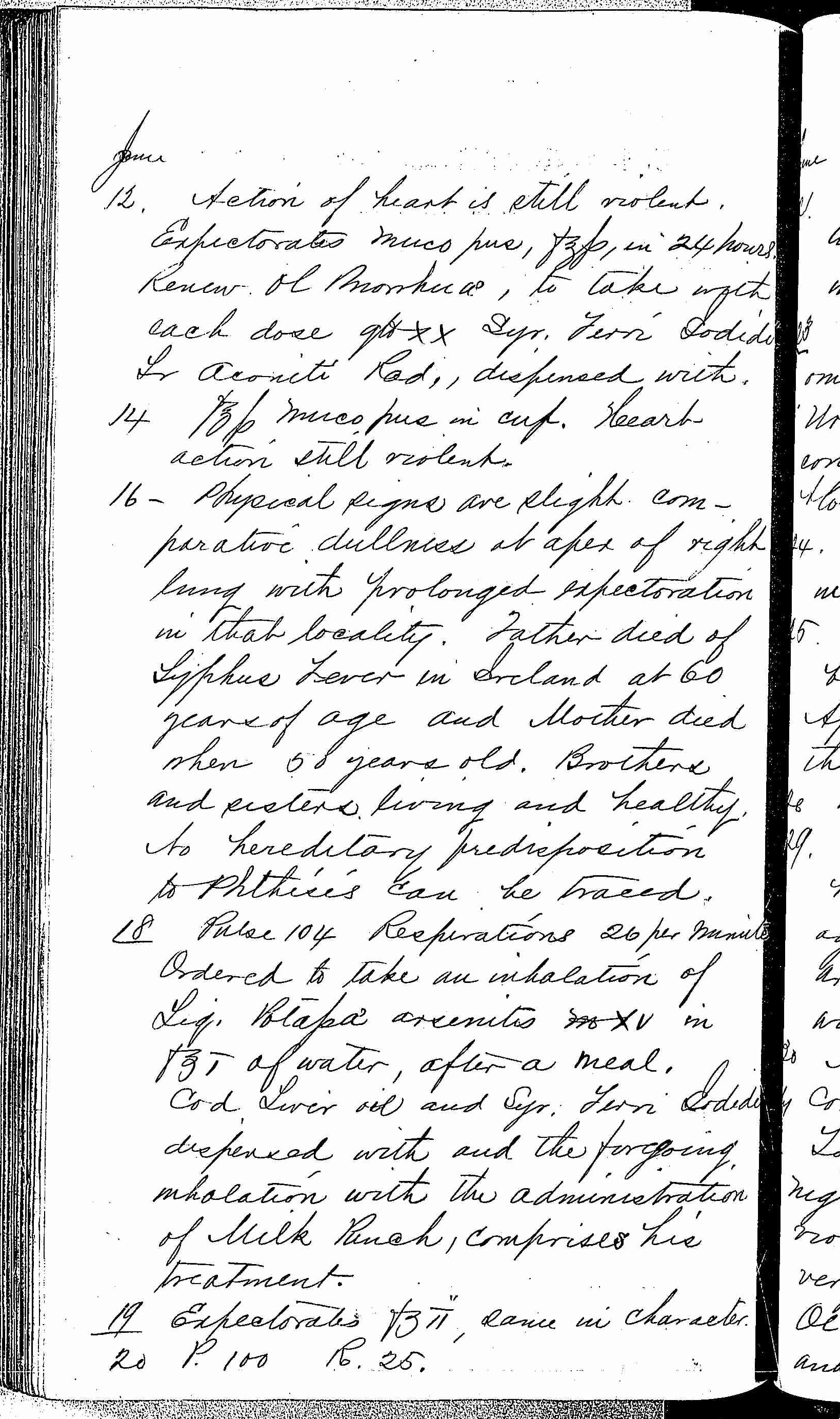 Entry for Francis Brannigan (page 2 of 6) in the log Hospital Tickets and Case Papers - Naval Hospital - Washington, D.C. - 1868-69