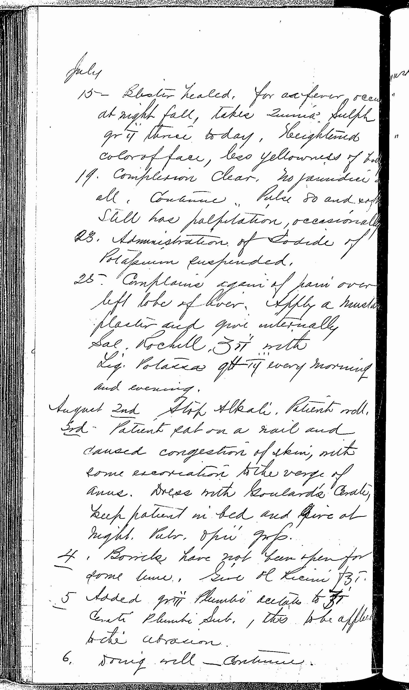 Entry for Richard Hearn (page 6 of 7) in the log Hospital Tickets and Case Papers - Naval Hospital - Washington, D.C. - 1868-69