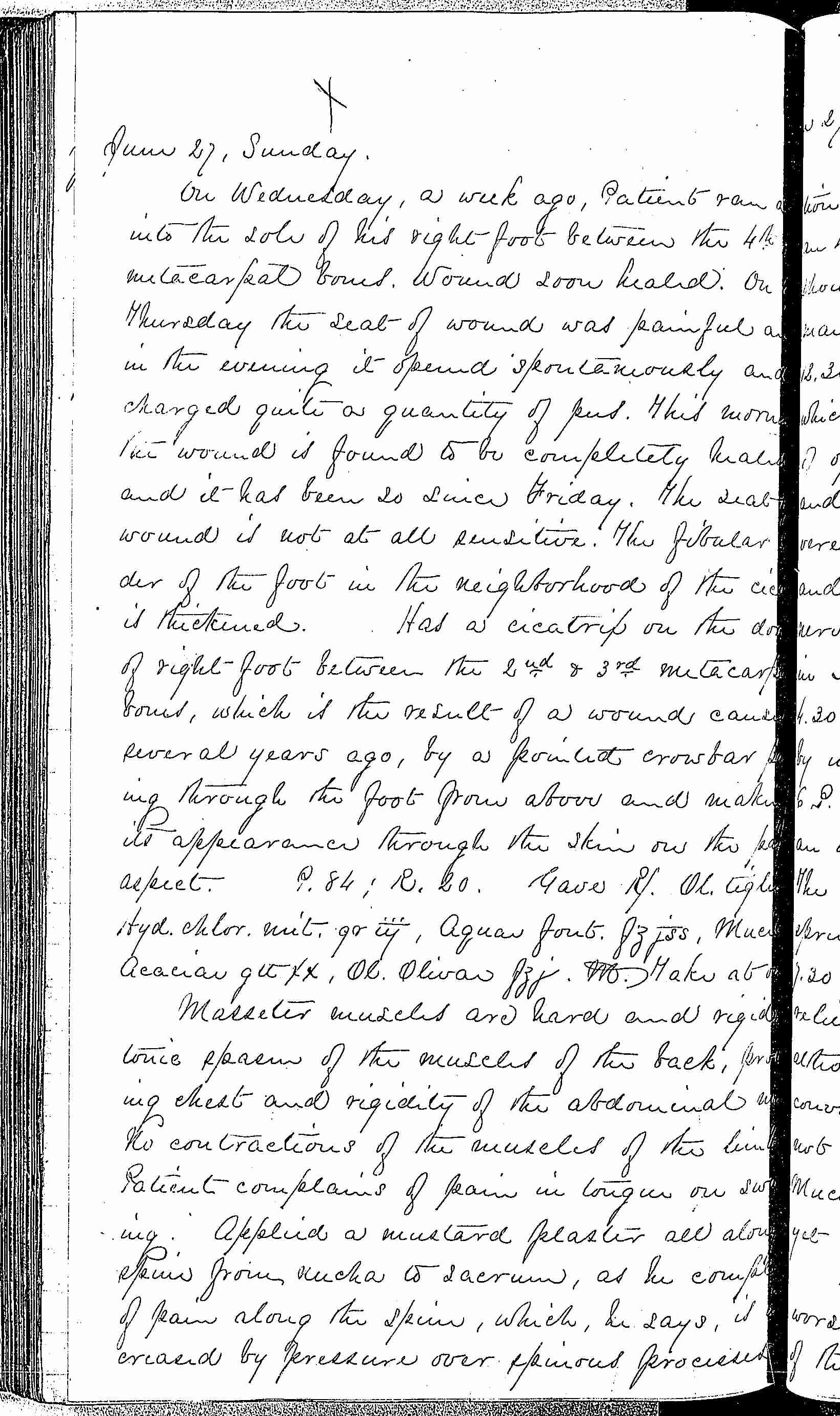 Entry for William H. Brown (page 2 of 9) in the log Hospital Tickets and Case Papers - Naval Hospital - Washington, D.C. - 1868-69