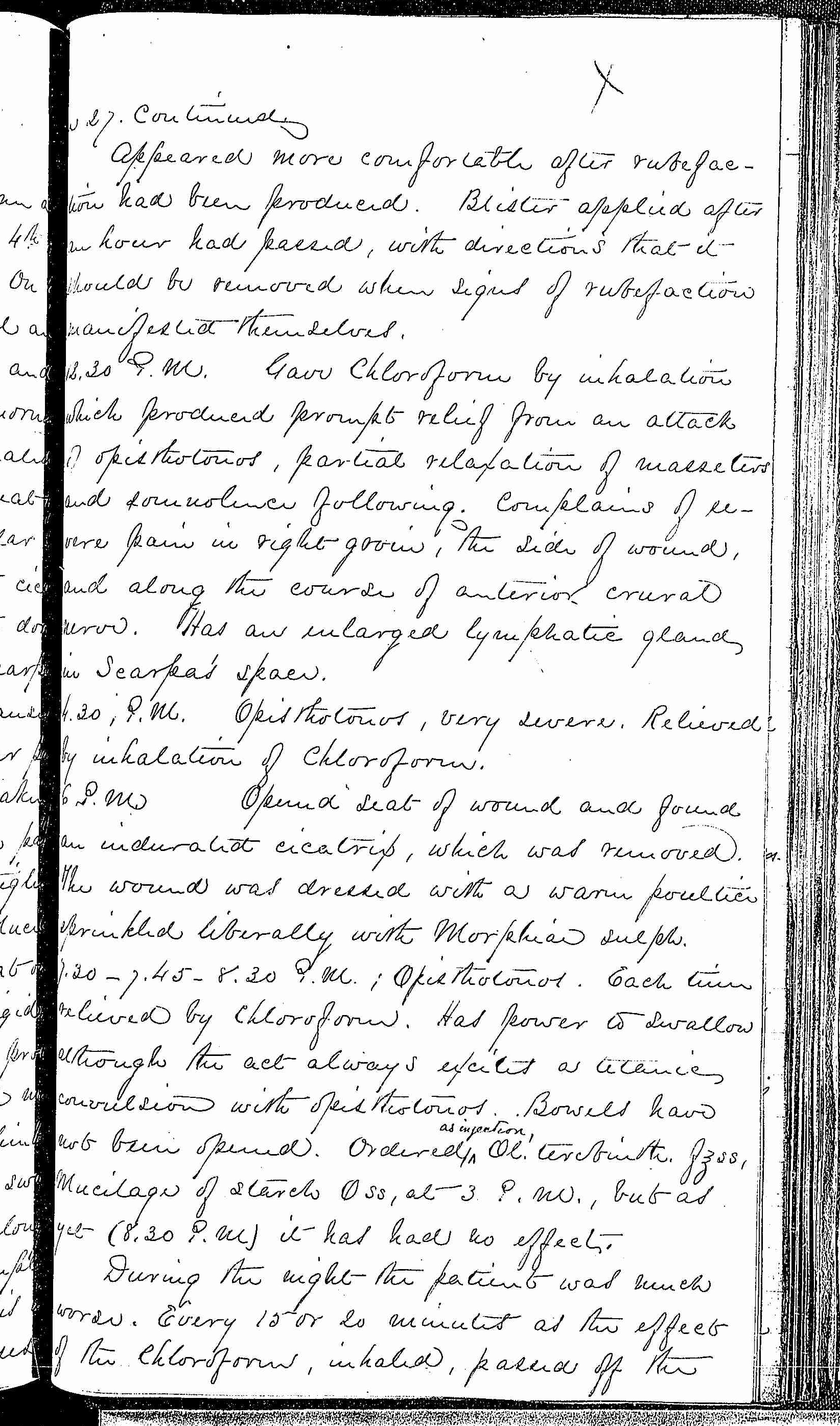 Entry for William H. Brown (page 3 of 9) in the log Hospital Tickets and Case Papers - Naval Hospital - Washington, D.C. - 1868-69