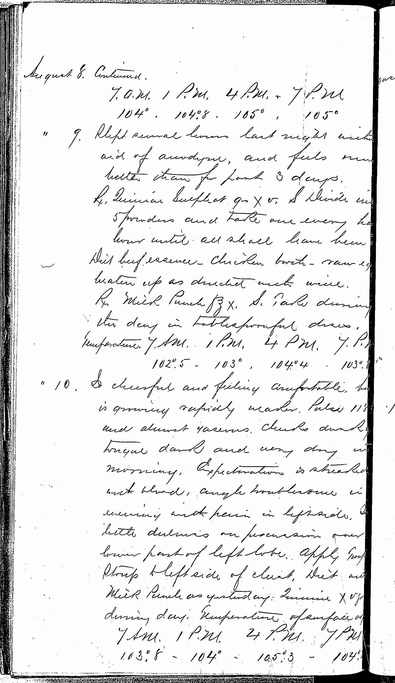 Entry for William Hack (page 4 of 7) in the log Hospital Tickets and Case Papers - Naval Hospital - Washington, D.C. - 1868-69