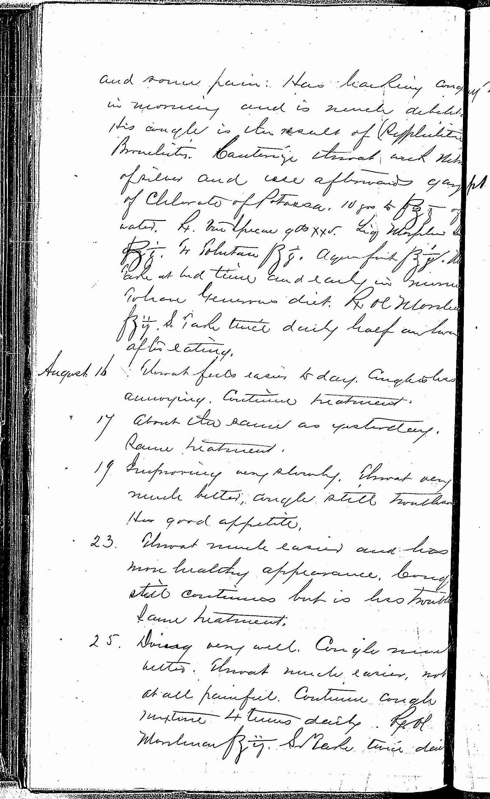 Entry for James Riley (page 2 of 3) in the log Hospital Tickets and Case Papers - Naval Hospital - Washington, D.C. - 1868-69