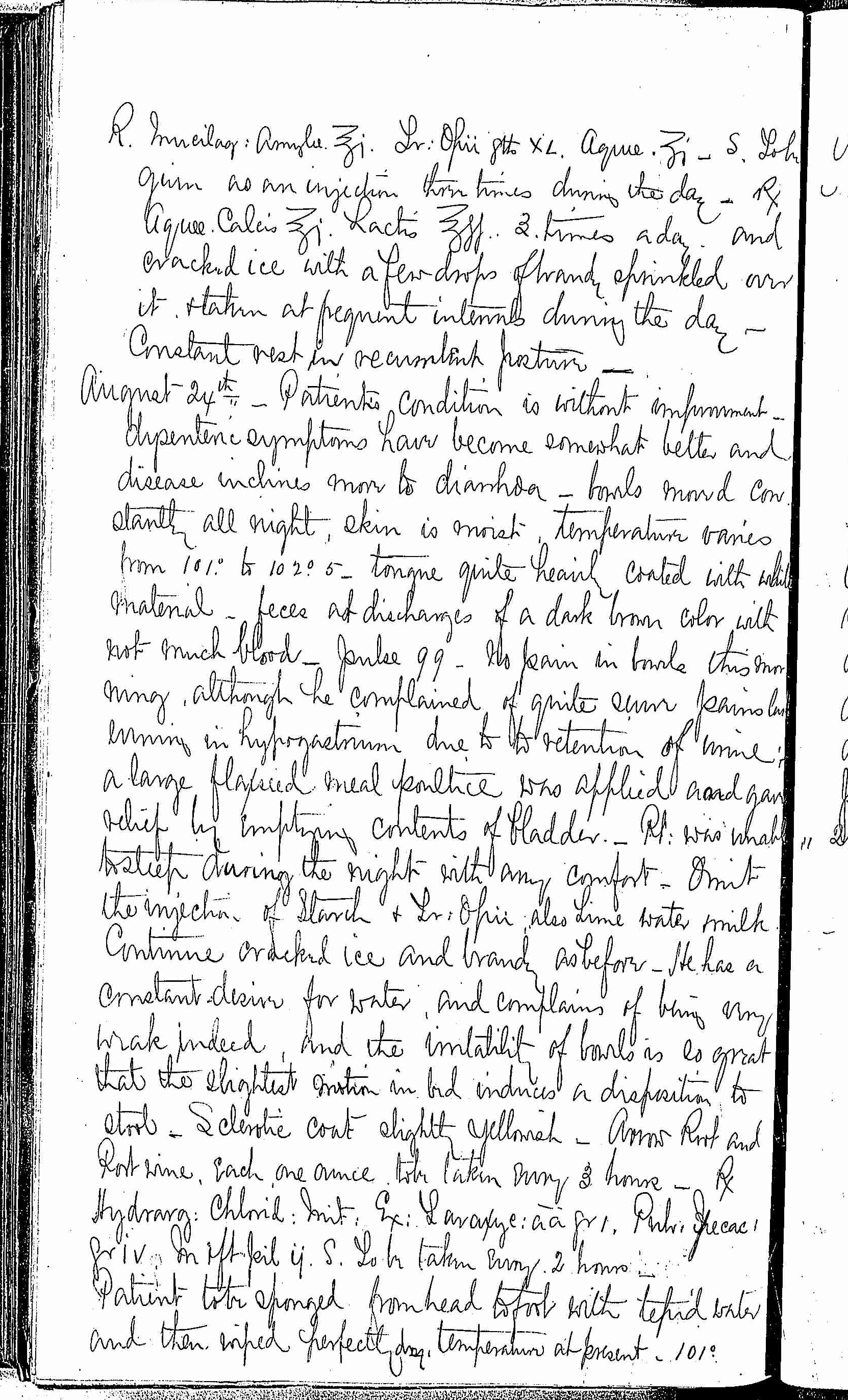 Entry for Arthur J. McCallan (page 2 of 5) in the log Hospital Tickets and Case Papers - Naval Hospital - Washington, D.C. - 1868-69