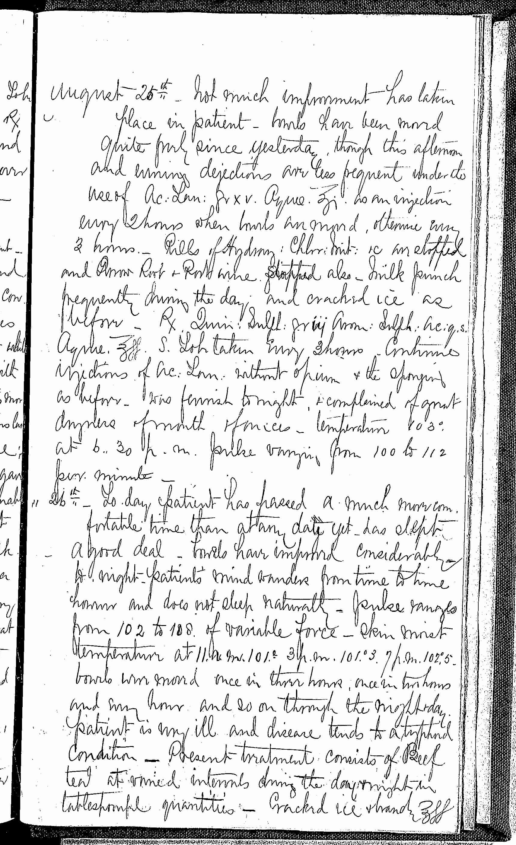 Entry for Arthur J. McCallan (page 3 of 5) in the log Hospital Tickets and Case Papers - Naval Hospital - Washington, D.C. - 1868-69