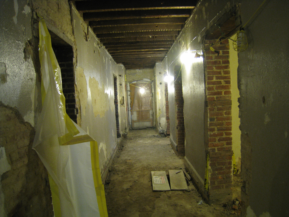 Basement Corridor Looking West