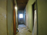 First Floor Looking West in Main Corridor (Proposed Elevator Opening on Right) - August 3, 2010