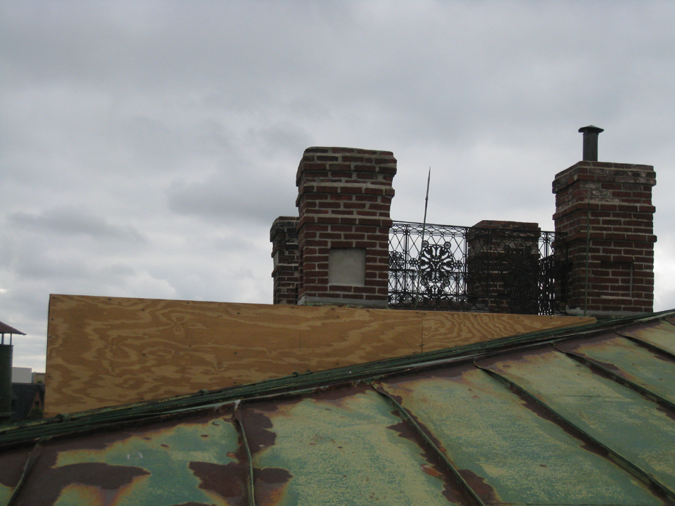 Rooftop - Dummy Elevator Housing and Widows Walk - August 3, 2010