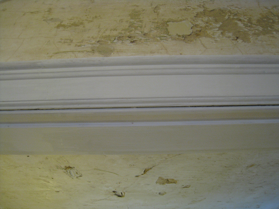 First Floor - Central Room Primed Door Frame Detail - September 8, 2010