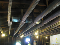 Third Floor - Sheet Metal Ducts in West Room