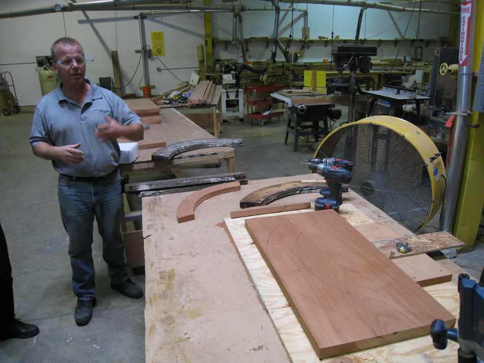 Doors and Windows -- SRS Corp. -- reproducing third floor window sashes with Spanish cedar (cedrela, in the mahogany family).