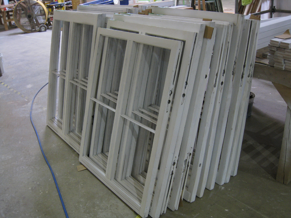 Doors and Windows -- SRS Corp. -- window sashes repaired and primed.